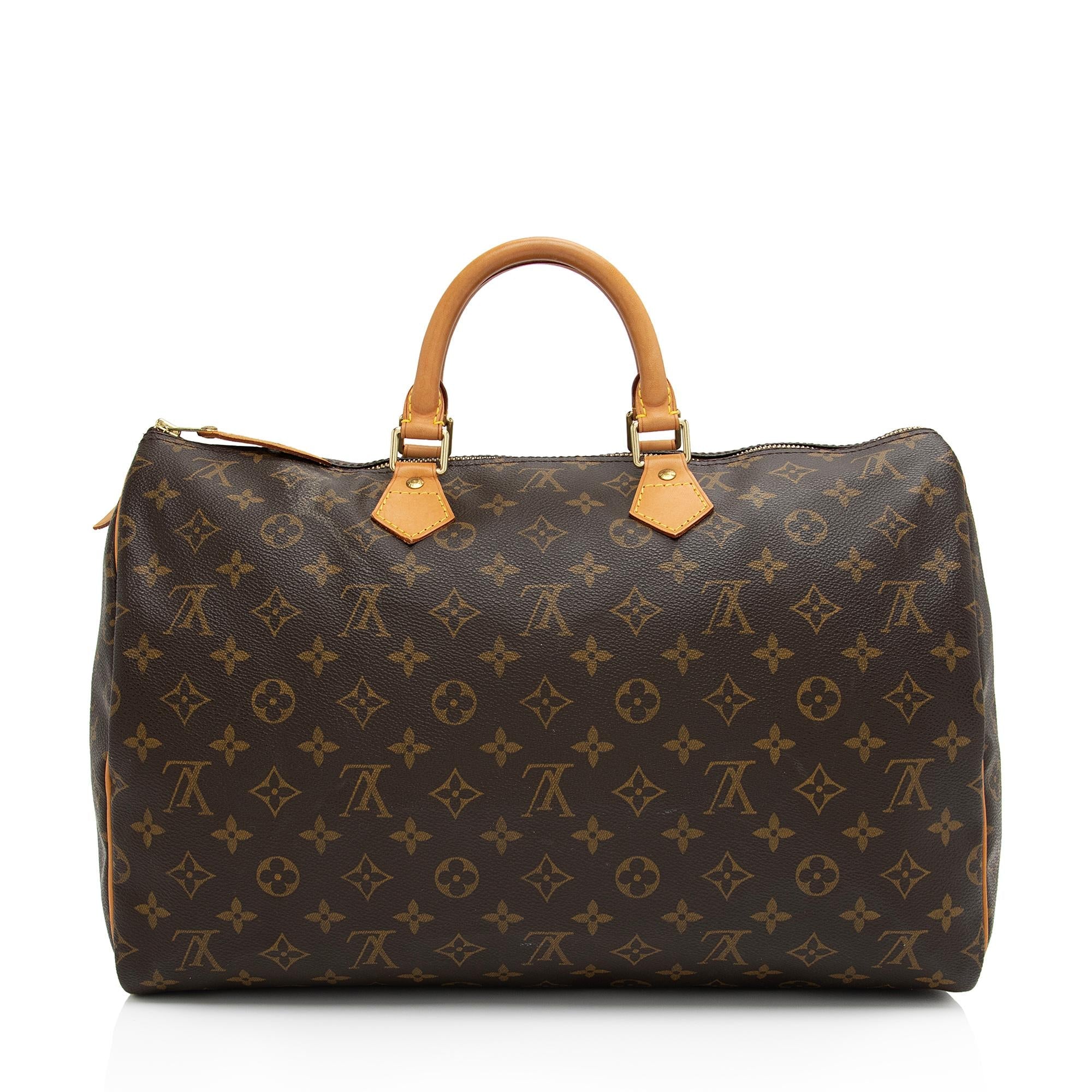 Louis Vuitton Vintage Monogram Canvas Speedy 40 Satchel (SHF-rntbZz)