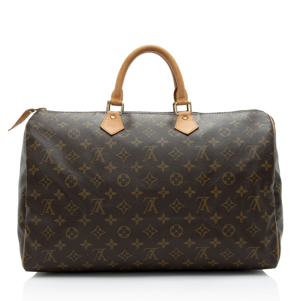 Louis Vuitton Vintage Monogram Canvas Speedy 40 Satchel (SHF-eyYBWC)