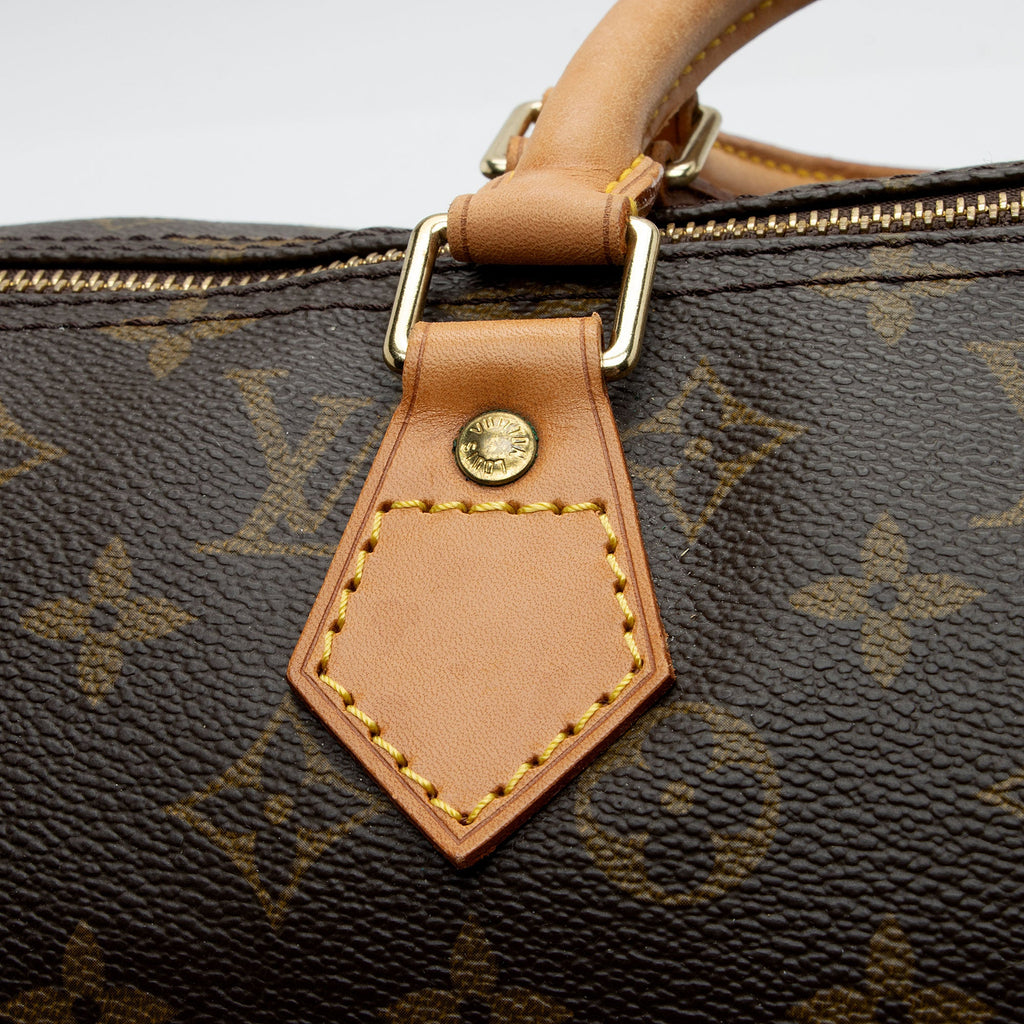 Louis Vuitton Vintage Monogram Canvas Speedy 40 Satchel (SHF-eyYBWC)