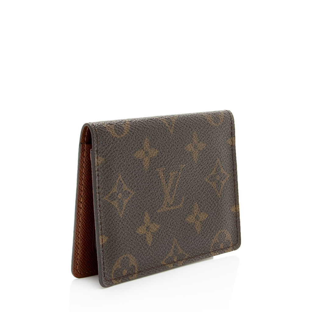 Louis Vuitton Vintage Monogram Canvas Two Card Holder Wallet