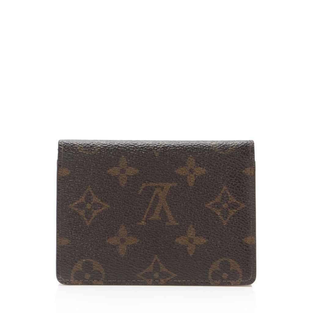 Louis Vuitton Vintage Monogram Canvas Two Card Holder Wallet