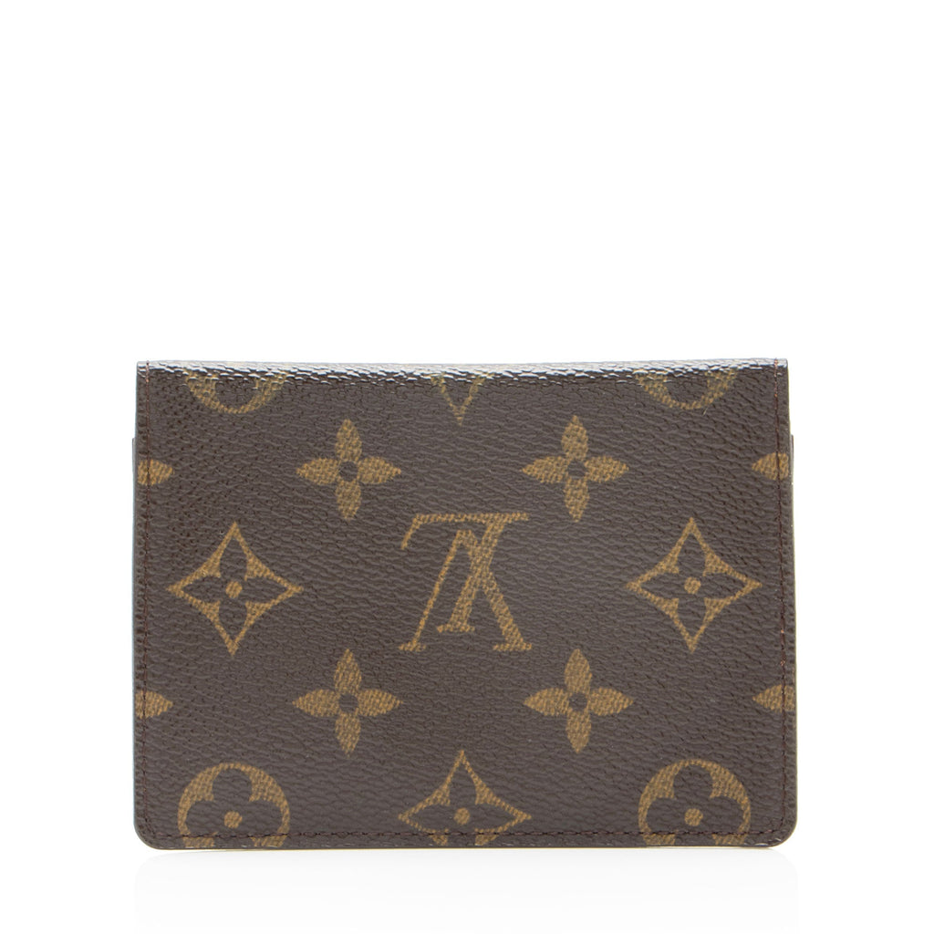 Louis Vuitton Vintage Monogram Canvas Two Card Holder Wallet