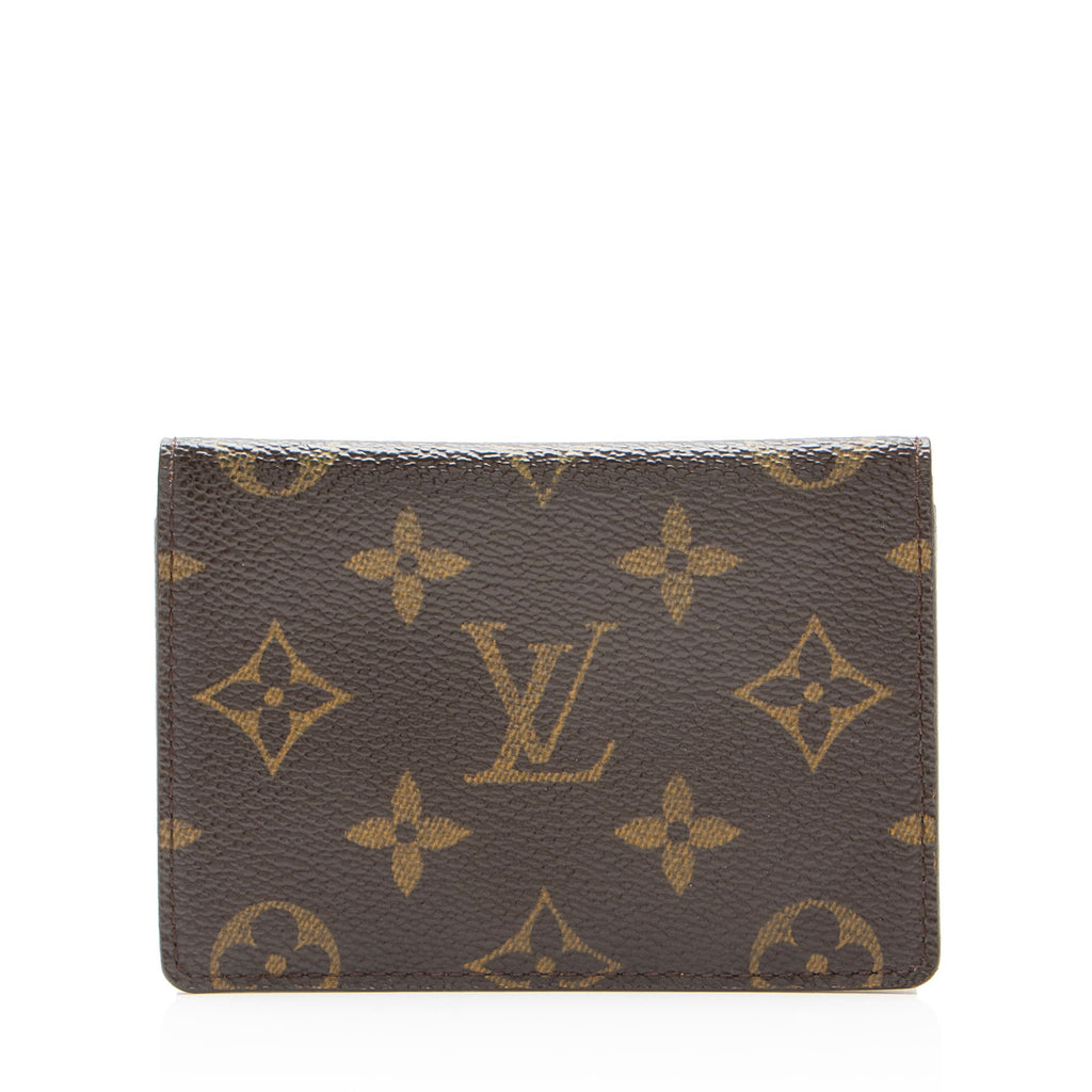 Louis Vuitton Vintage Monogram Canvas Two Card Holder Wallet
