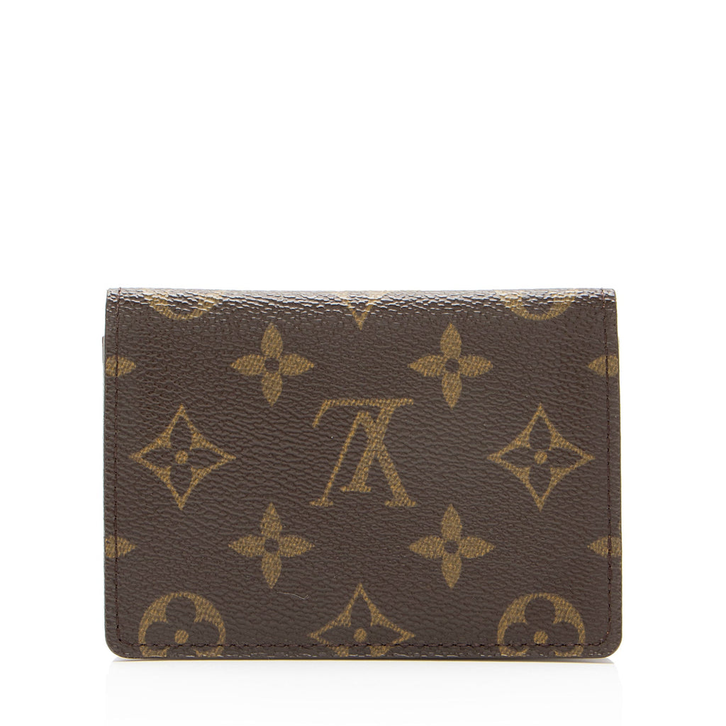 Louis Vuitton Vintage Monogram Canvas Two Card Holder Wallet