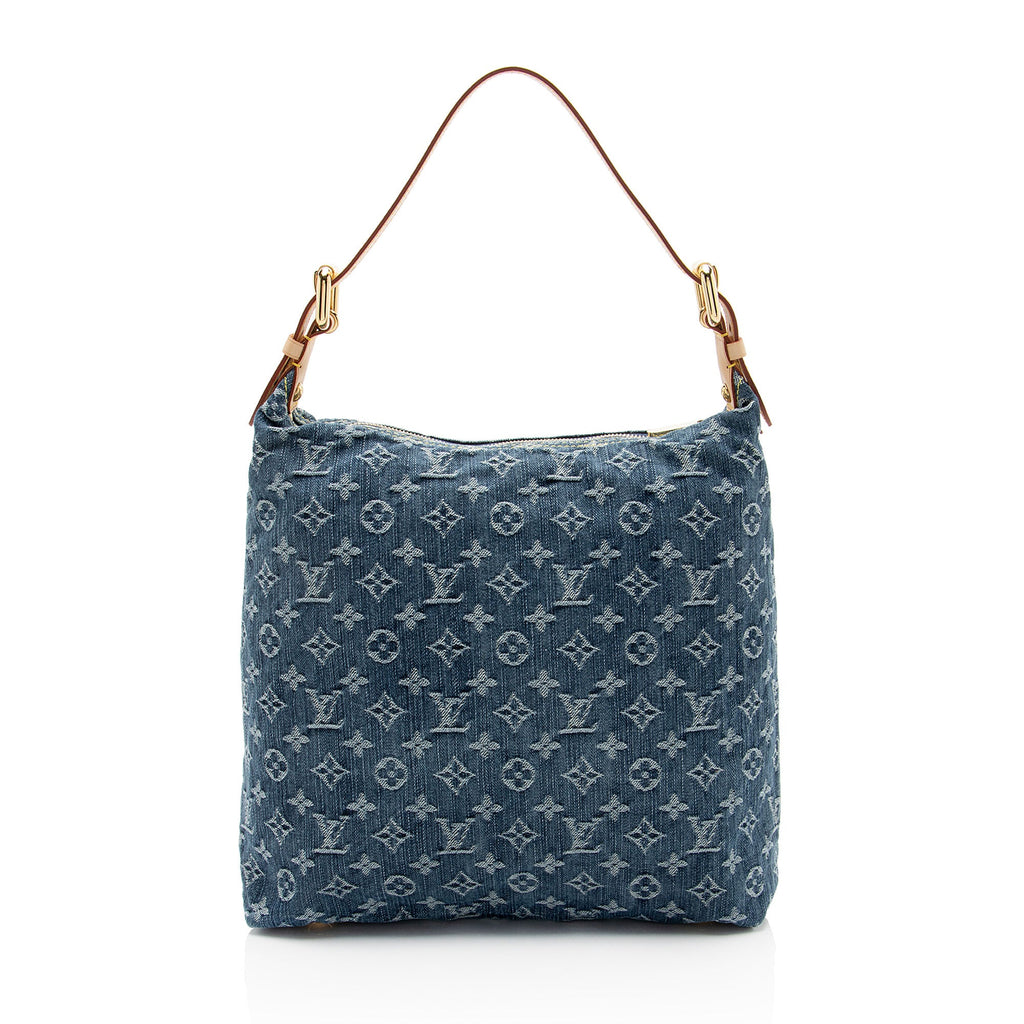 Louis Vuitton Vintage Monogram Denim Baggy GM Shoulder Bag