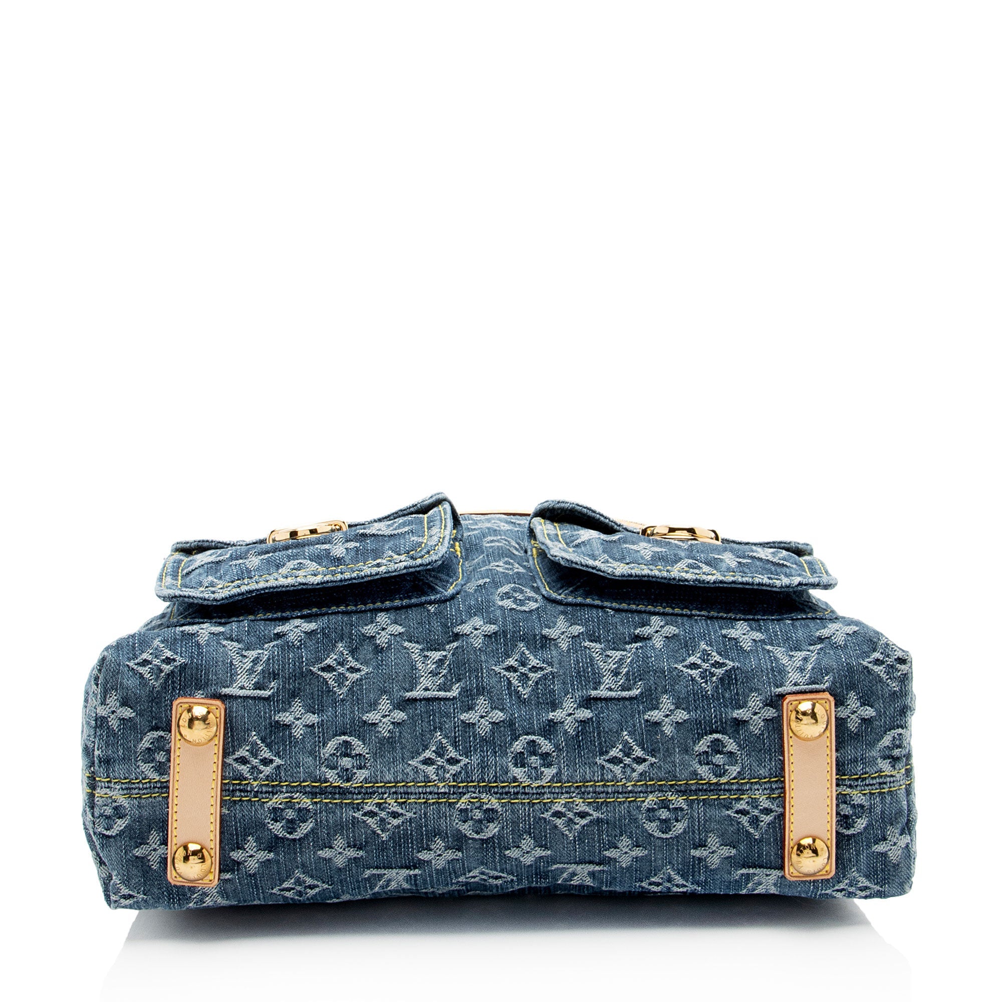 Louis Vuitton Vintage Monogram Denim Baggy GM Shoulder Bag
