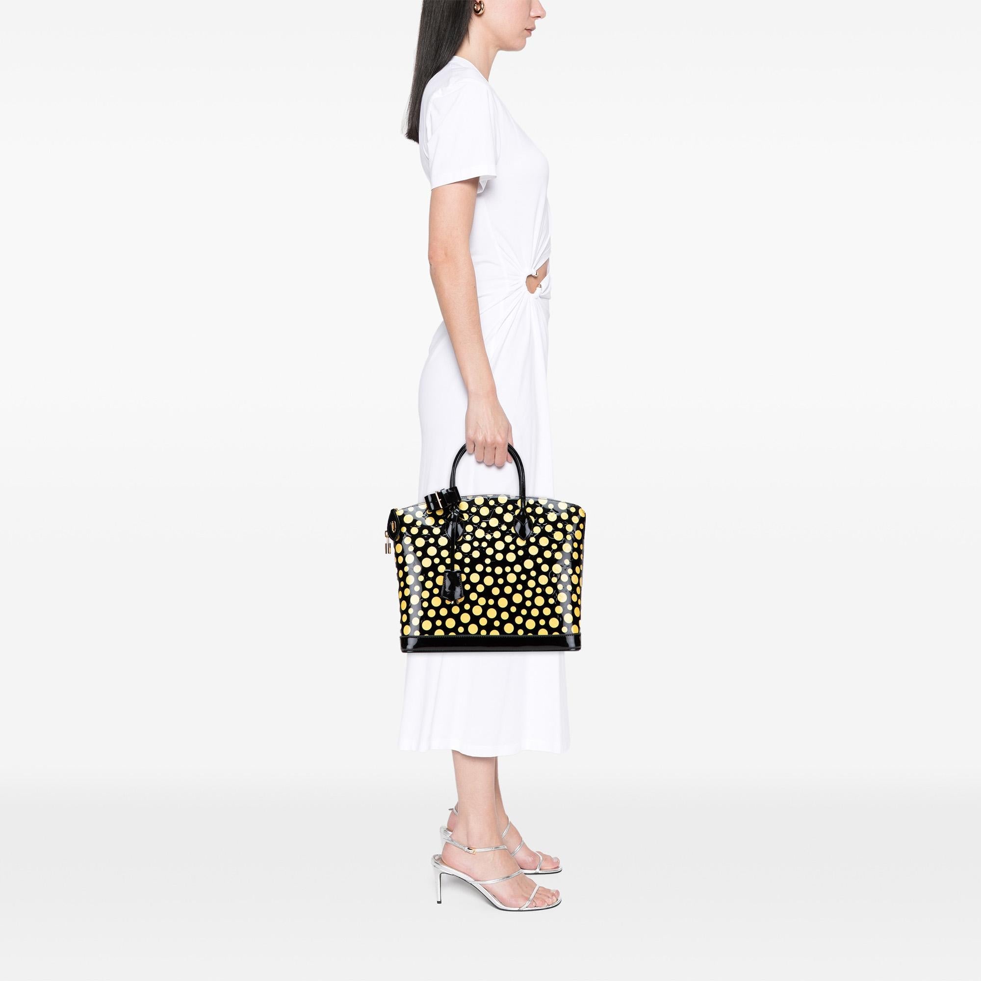 Louis Vuitton Yayoi Kusama Monogram Infinity Dots Lockit MM