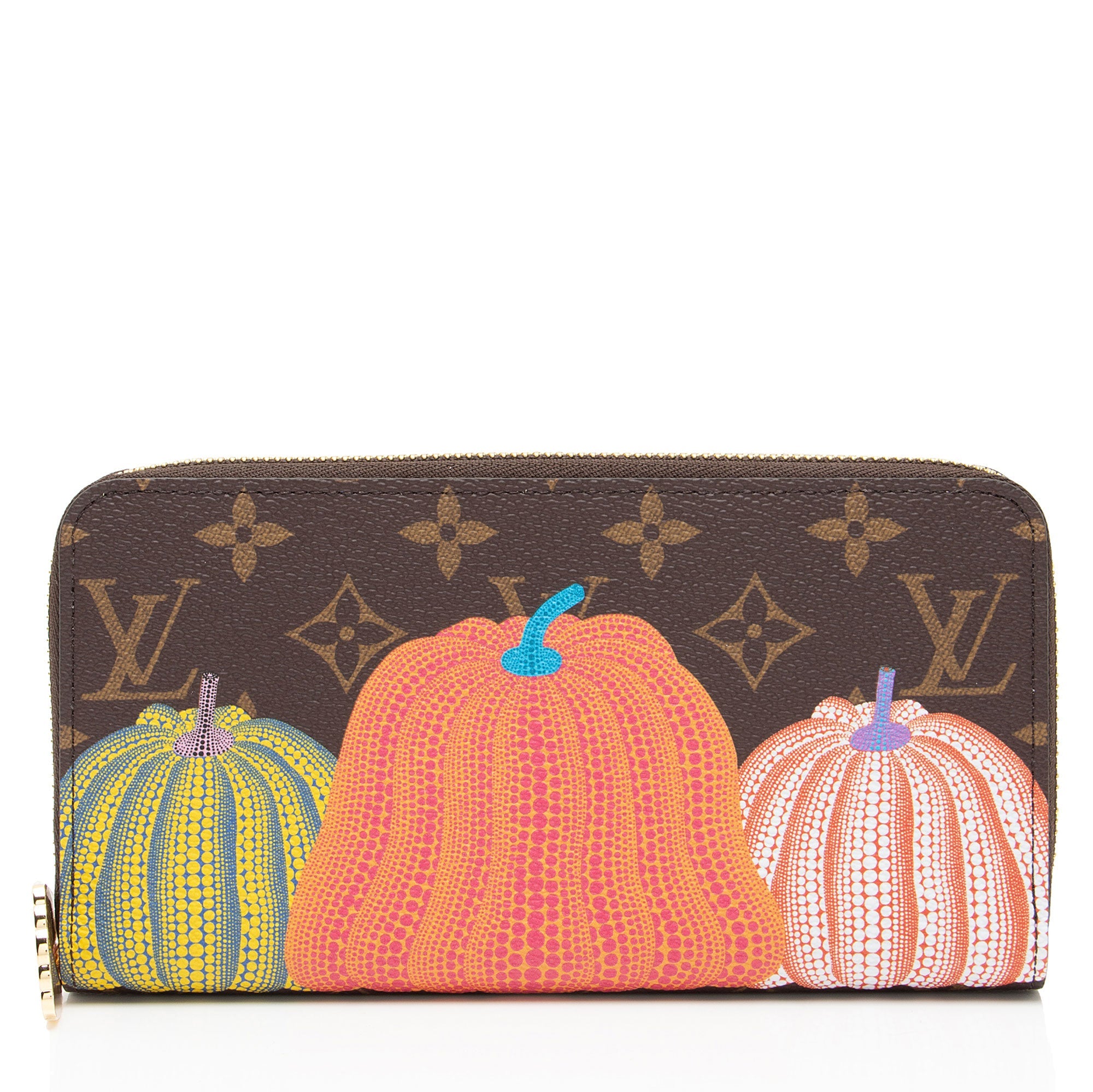 Louis Vuitton x YK Monogram Canvas Pumpkin Zippy Wallet