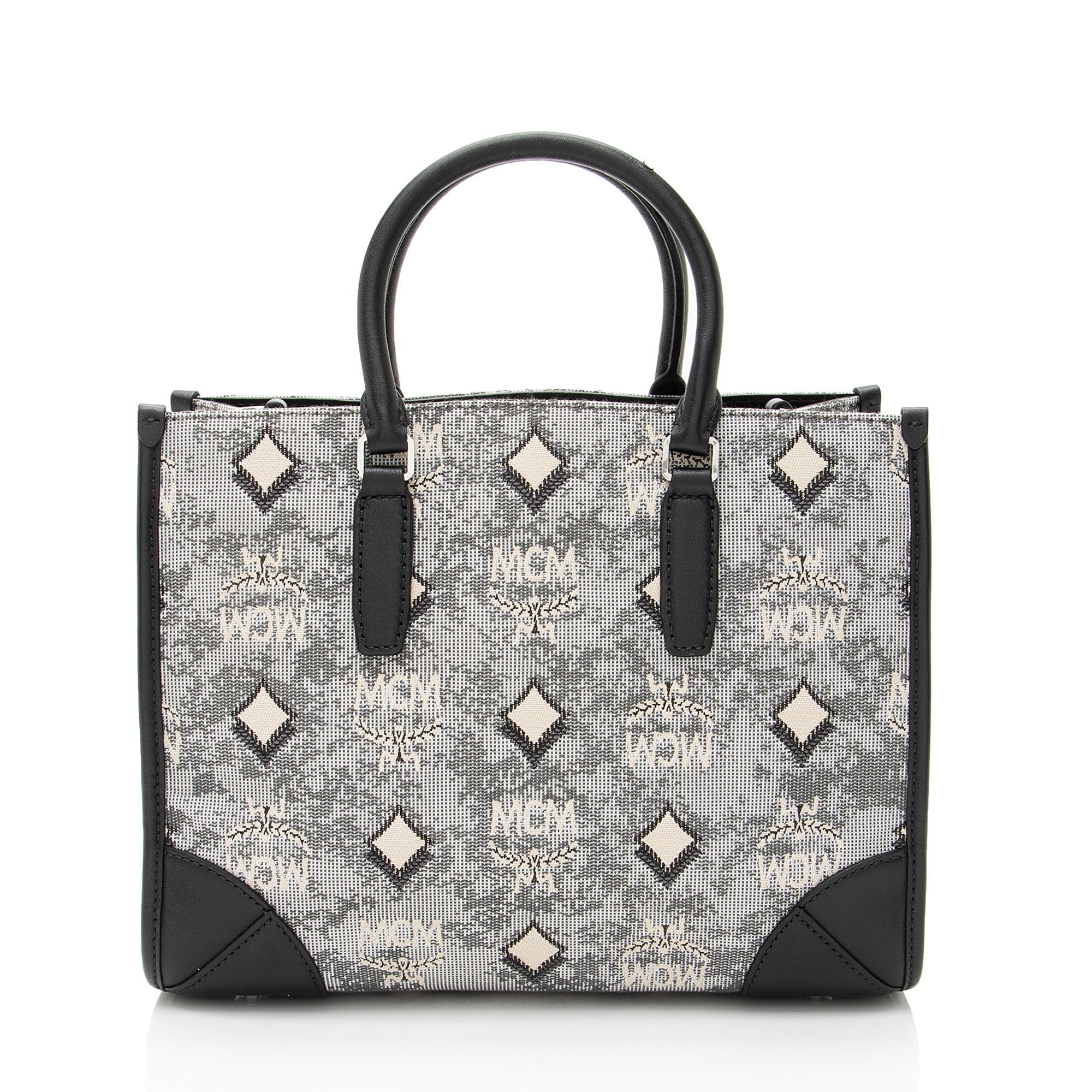 MCM Vintage Monogram Jacquard Small Tote
