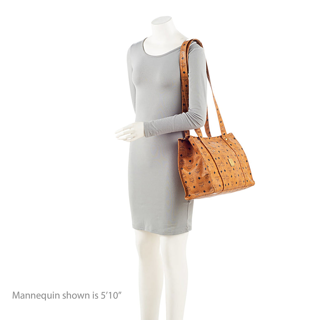 MCM Vintage Visetos Heritage Medium Shopper Tote