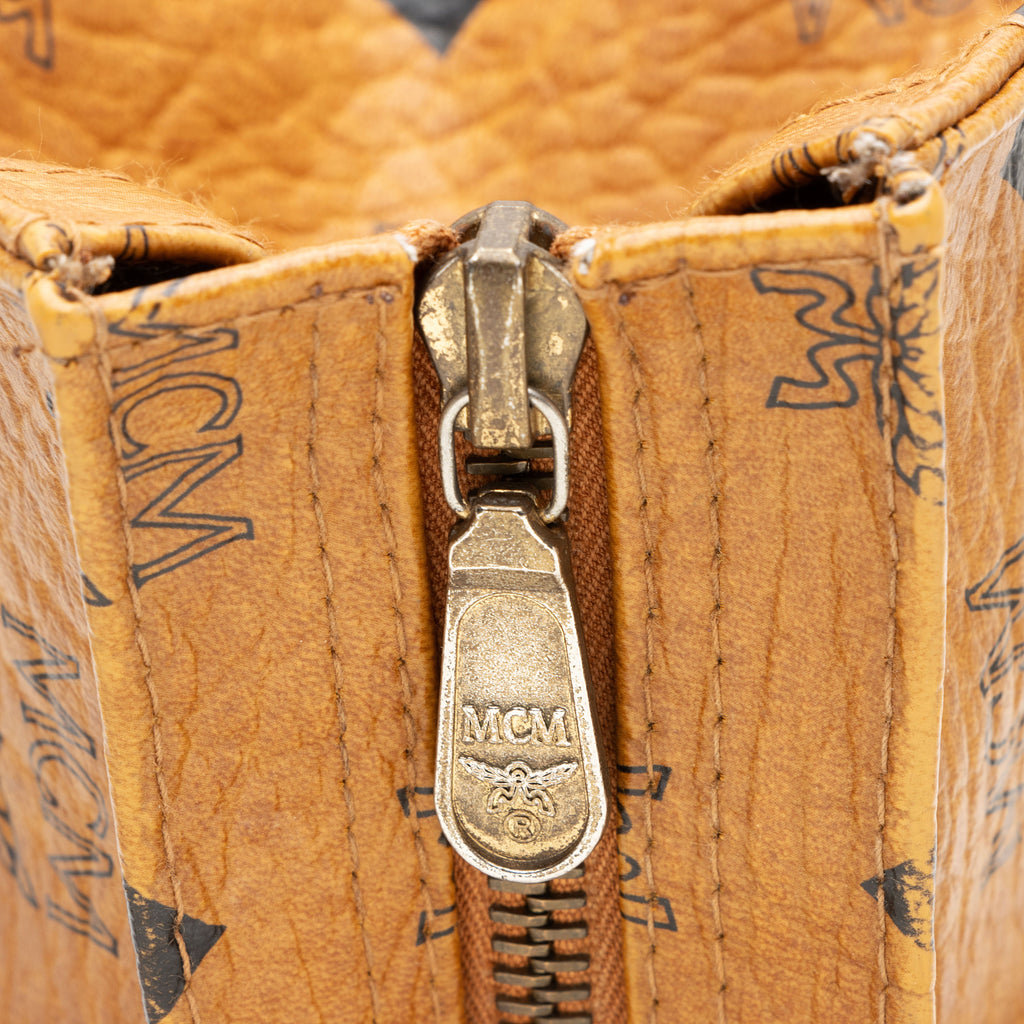 MCM Vintage Visetos Heritage Medium Shopper Tote