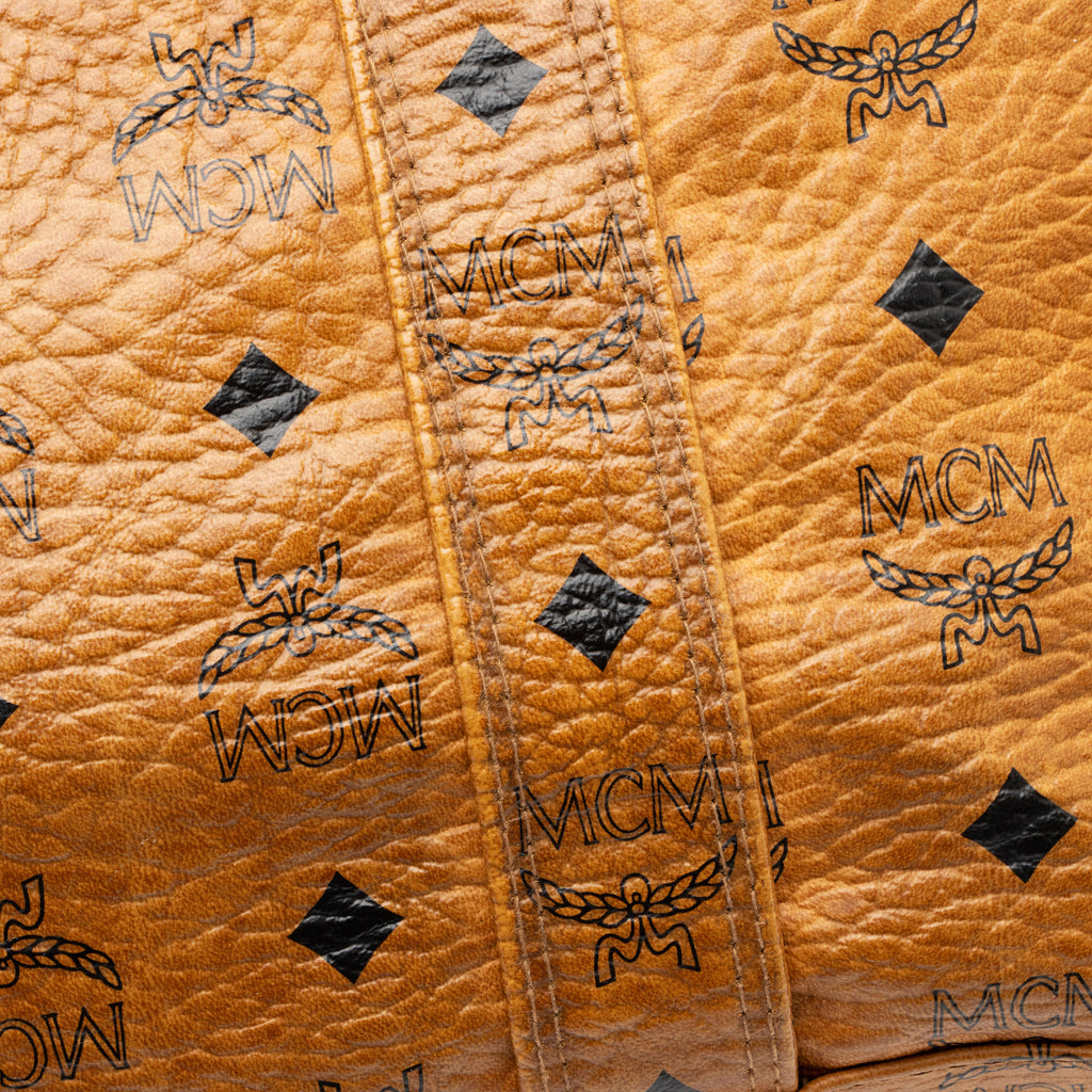 MCM Vintage Visetos Heritage Medium Shopper Tote