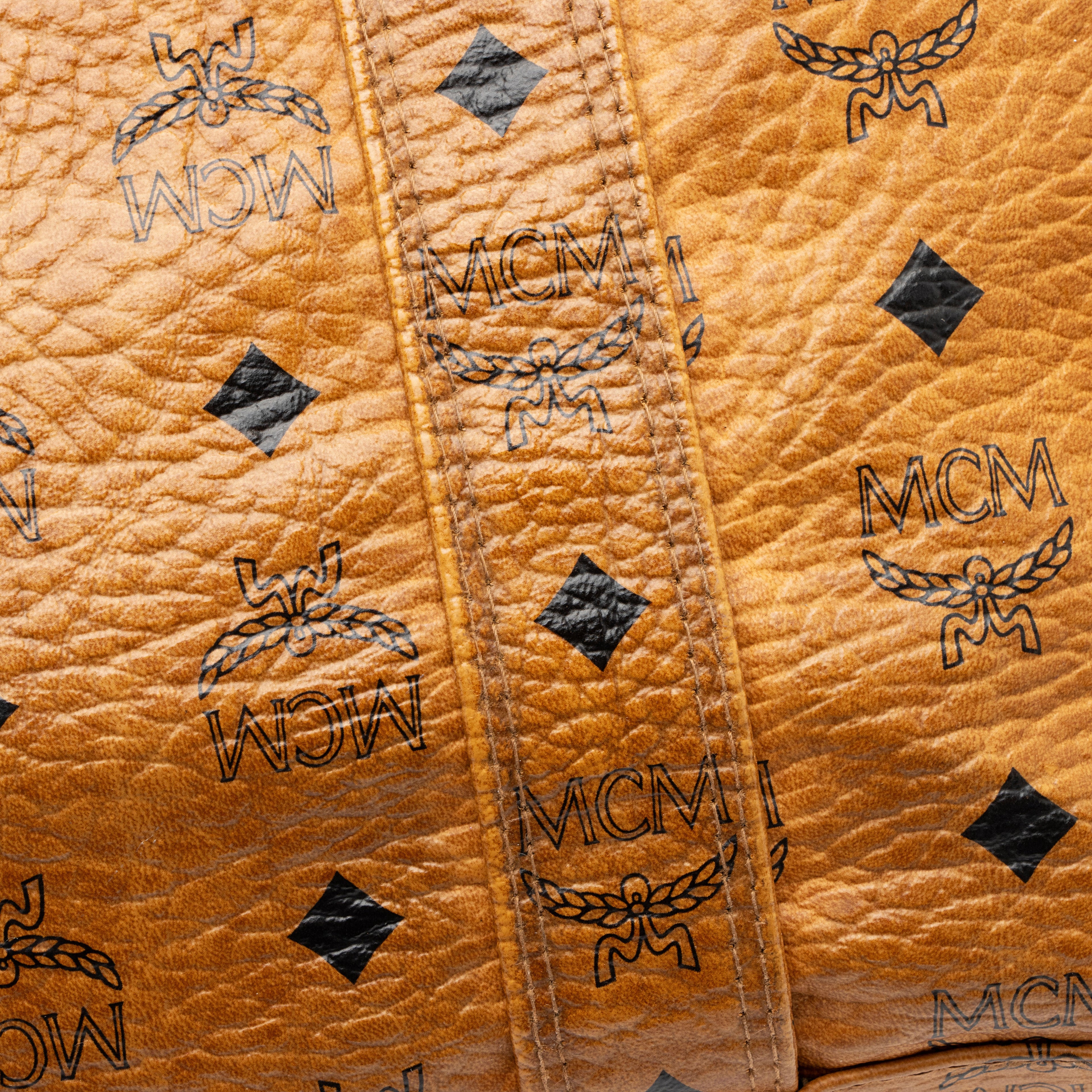 MCM Vintage Visetos Heritage Medium Shopper Tote