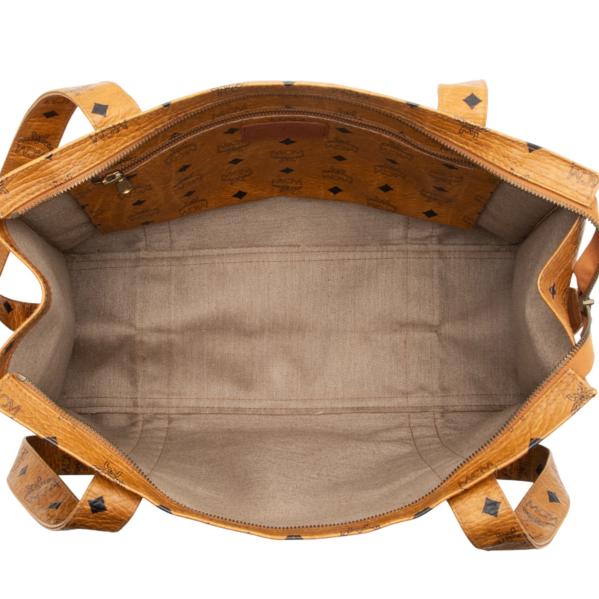 MCM Vintage Visetos Heritage Medium Shopper Tote