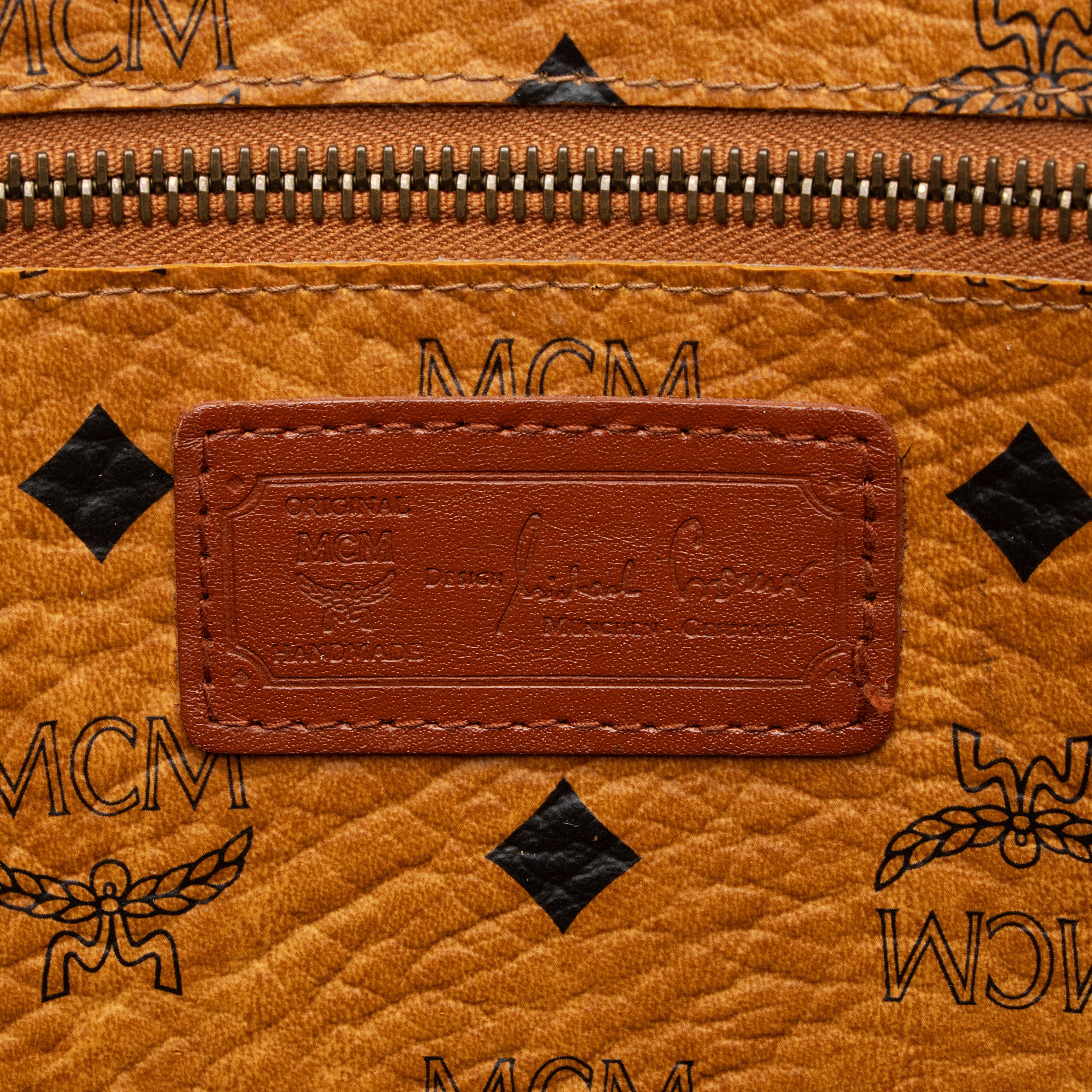 MCM Vintage Visetos Heritage Medium Shopper Tote