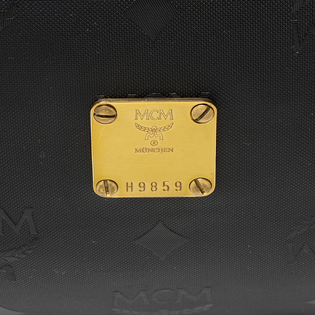 MCM Vintage Visetos Nylon Chain Tote