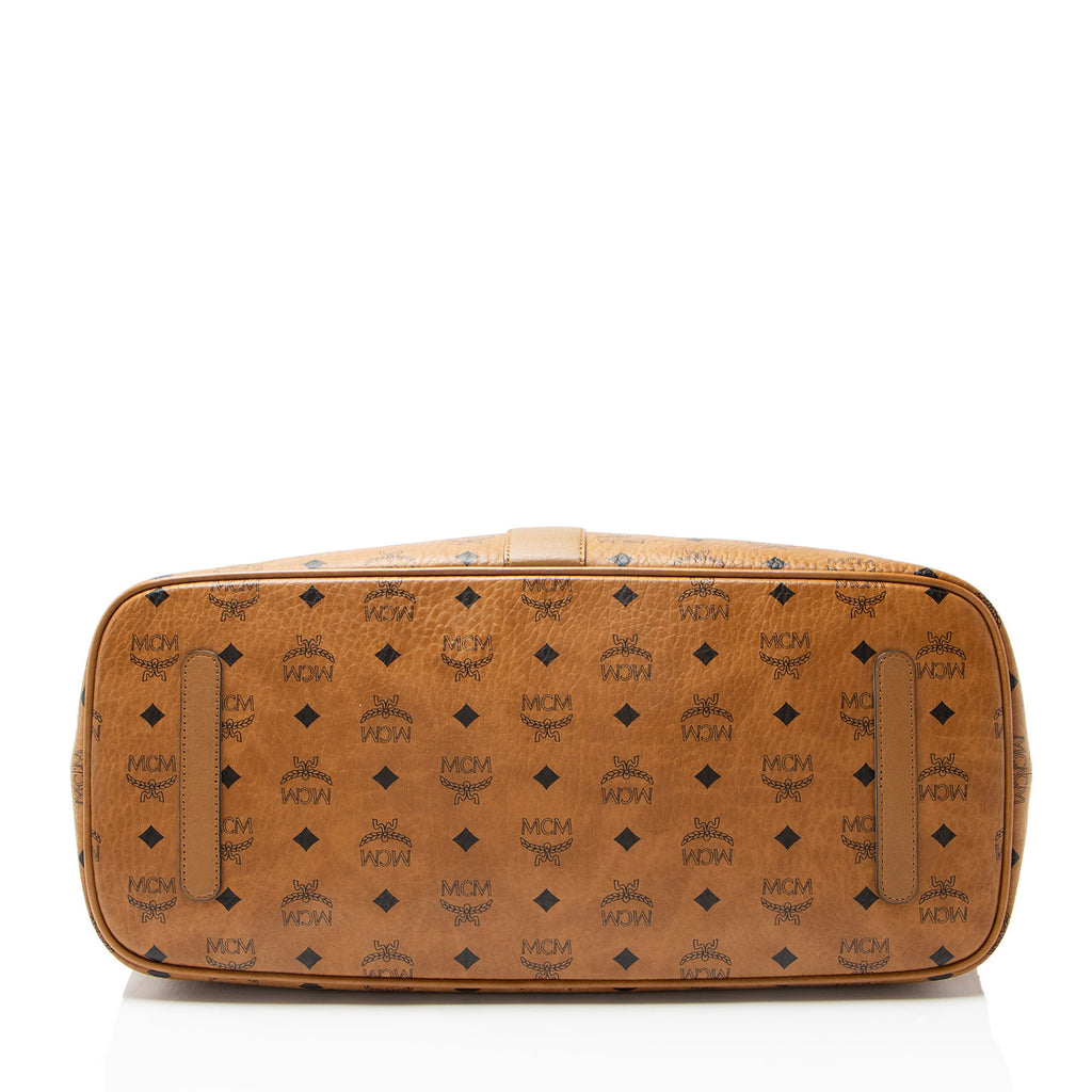MCM Visetos Liz Reversible Large Shopper Tote