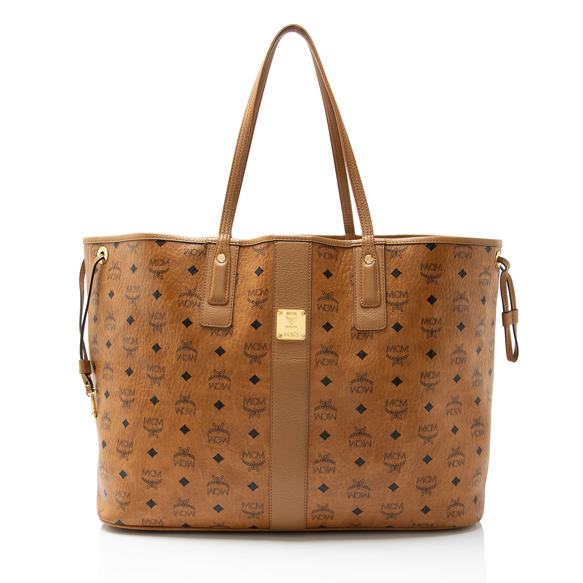 MCM Visetos Liz Reversible Large Shopper Tote
