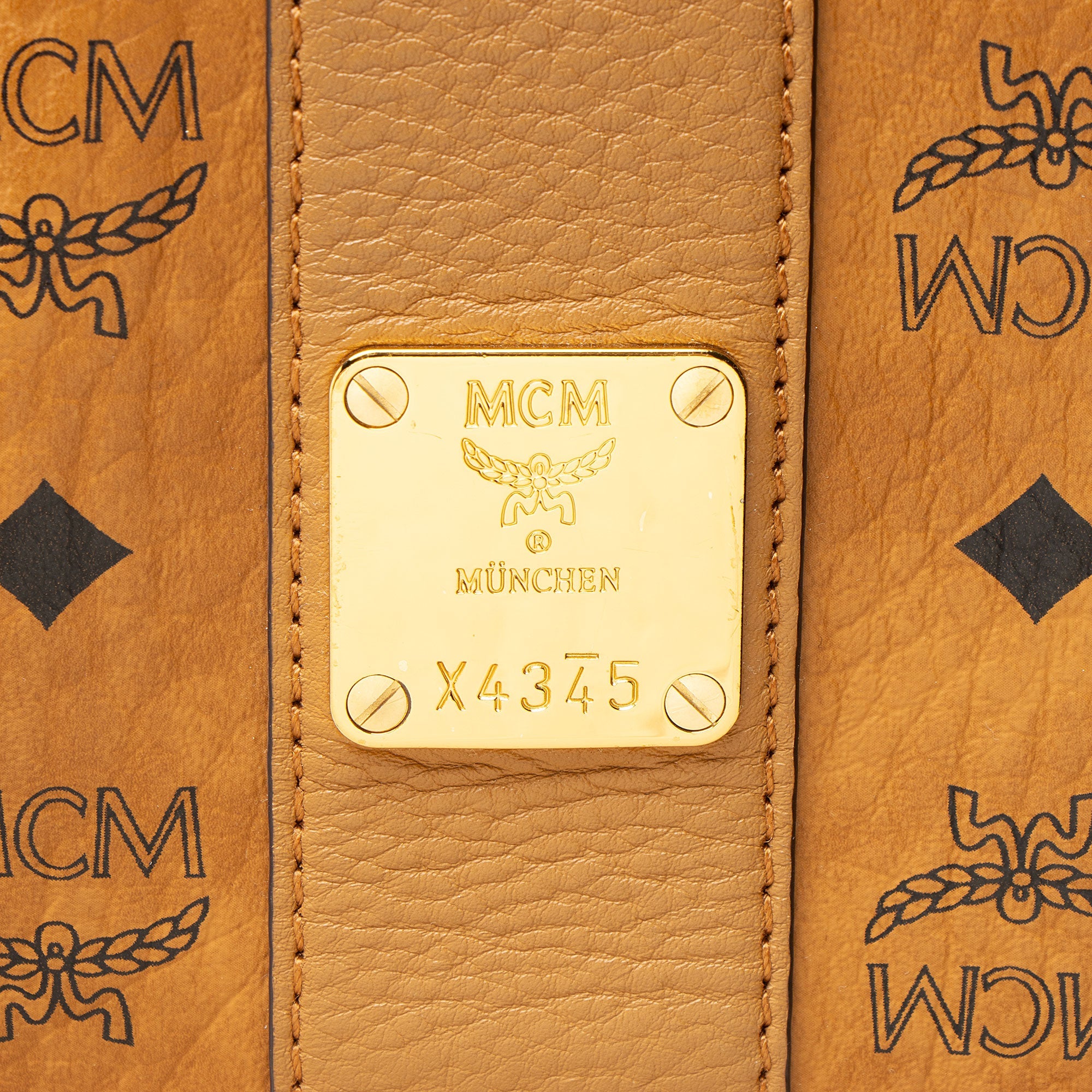 MCM Visetos Liz Reversible Large Shopper Tote