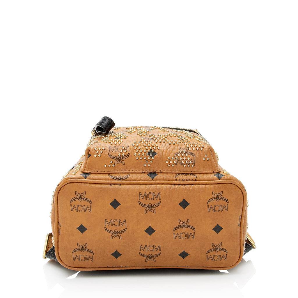 MCM Visetos Mini Studded Backpack
