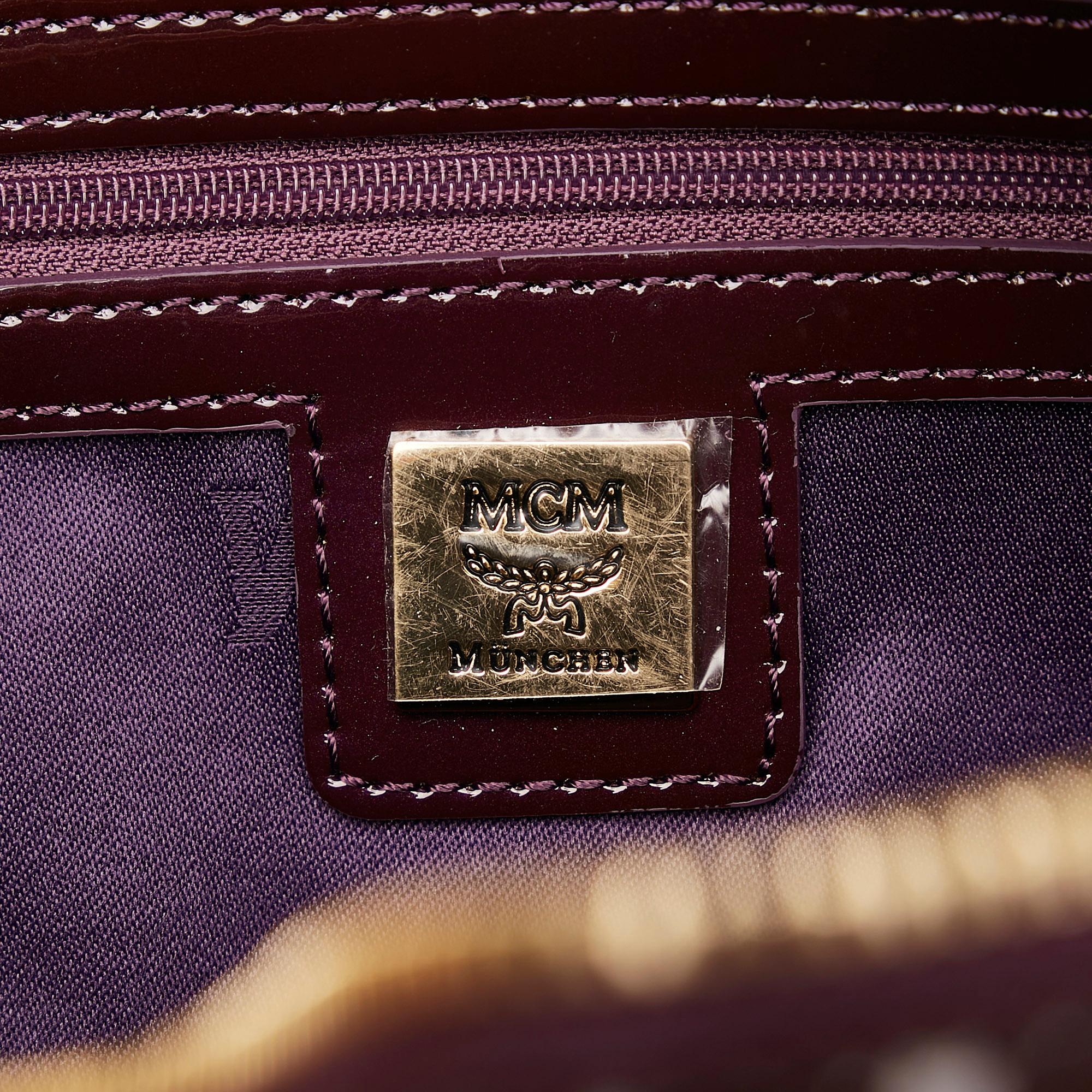MCM Visetos Patent Leather Handbag (SHG-28039)
