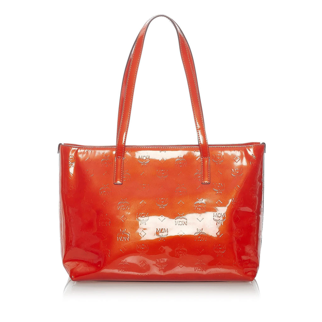 MCM Visetos Patent Leather Tote Bag (SHG-33248)