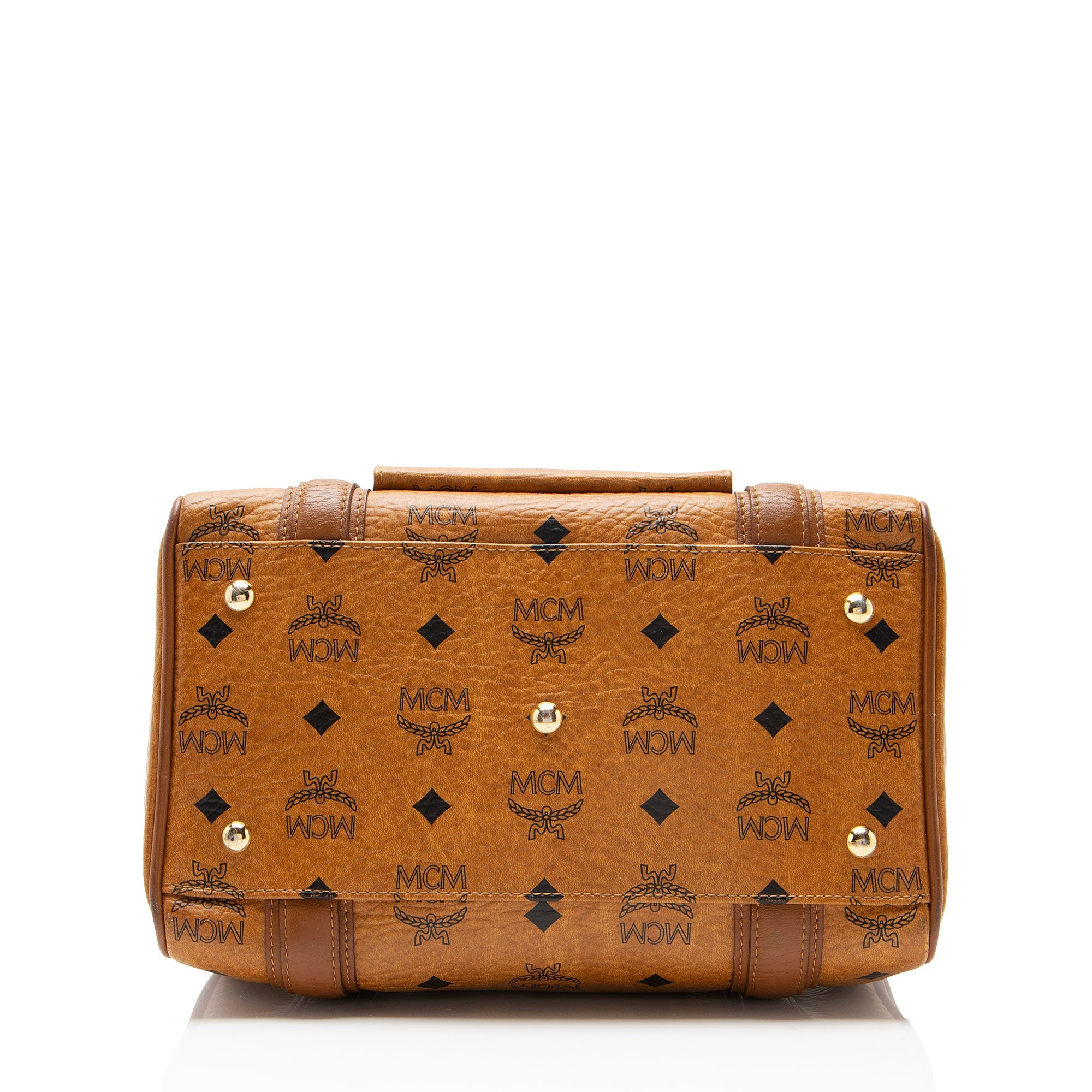 MCM Visetos Small Boston Bag