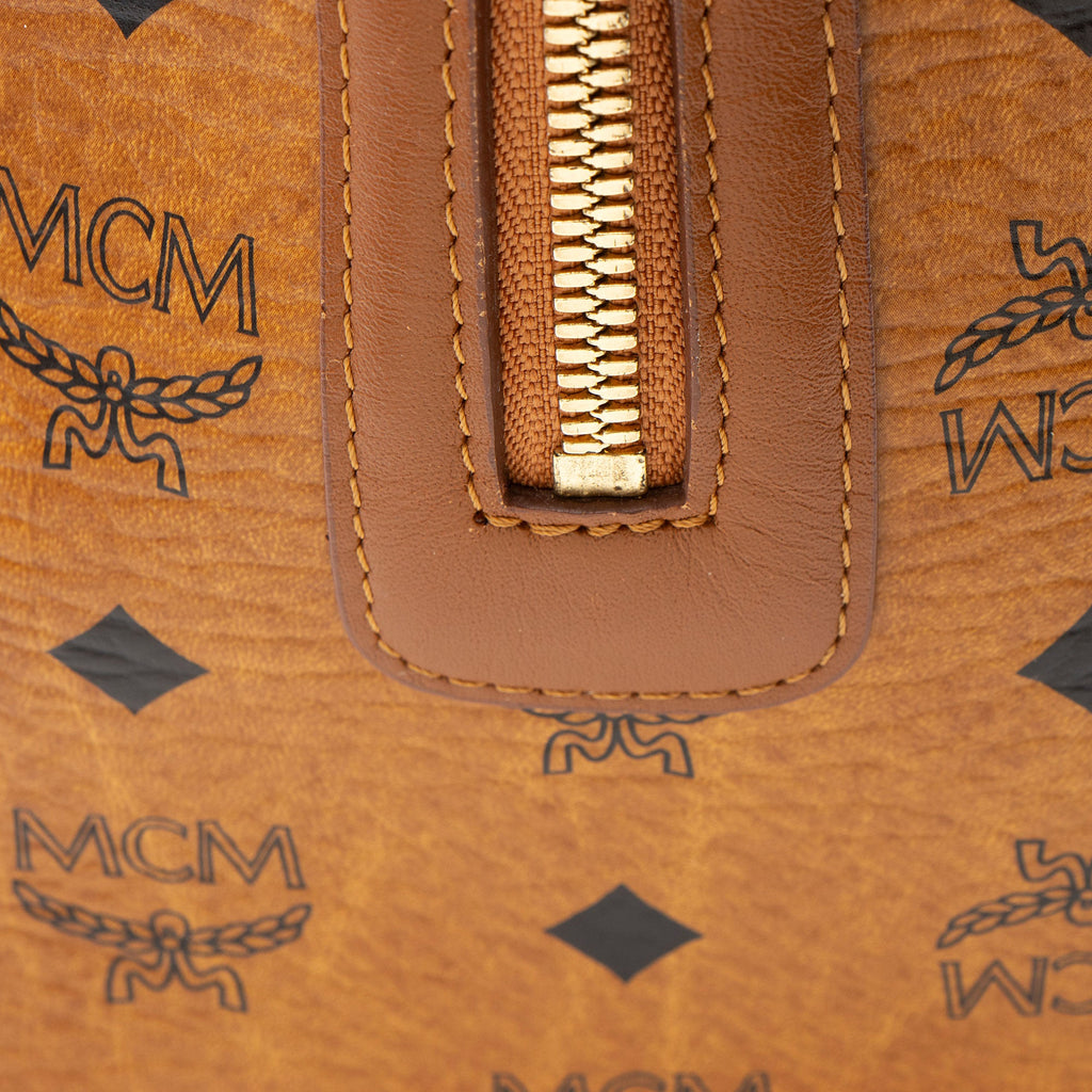 MCM Visetos Small Boston Bag