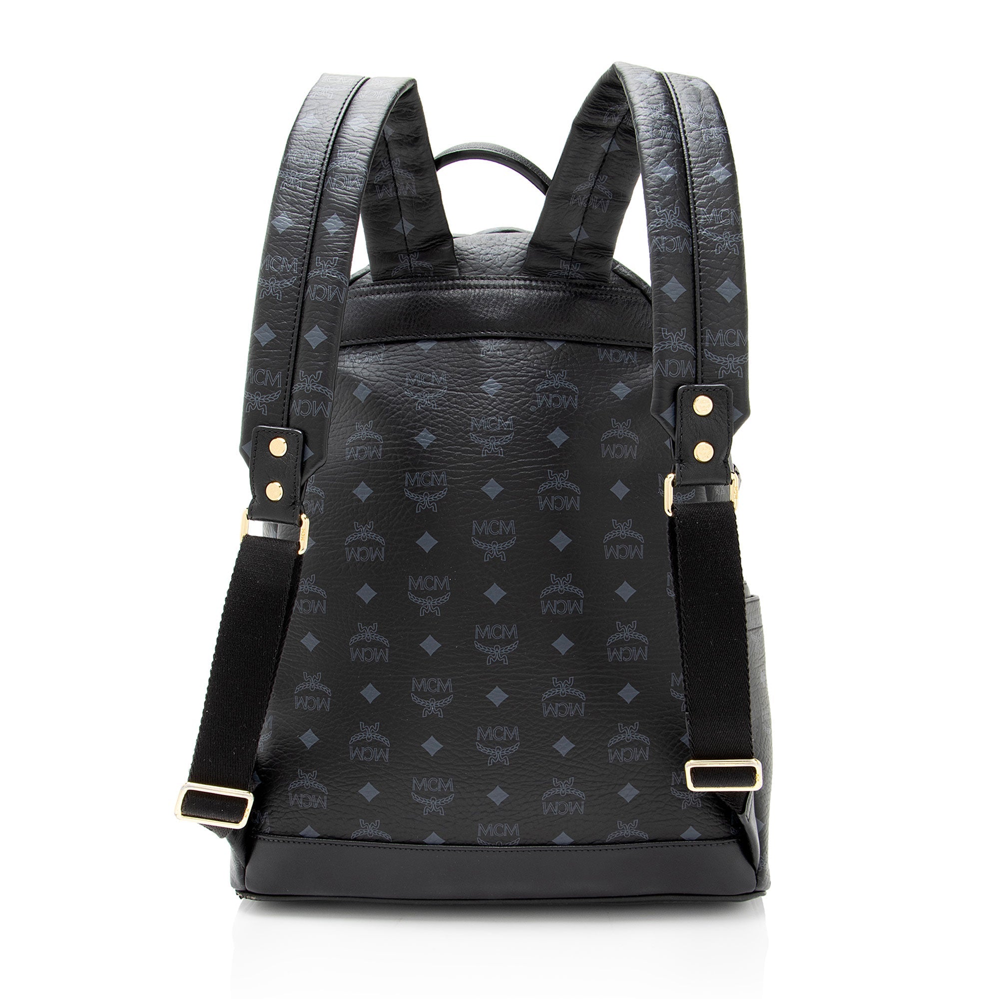 MCM Visetos Studded Stark Medium Backpack