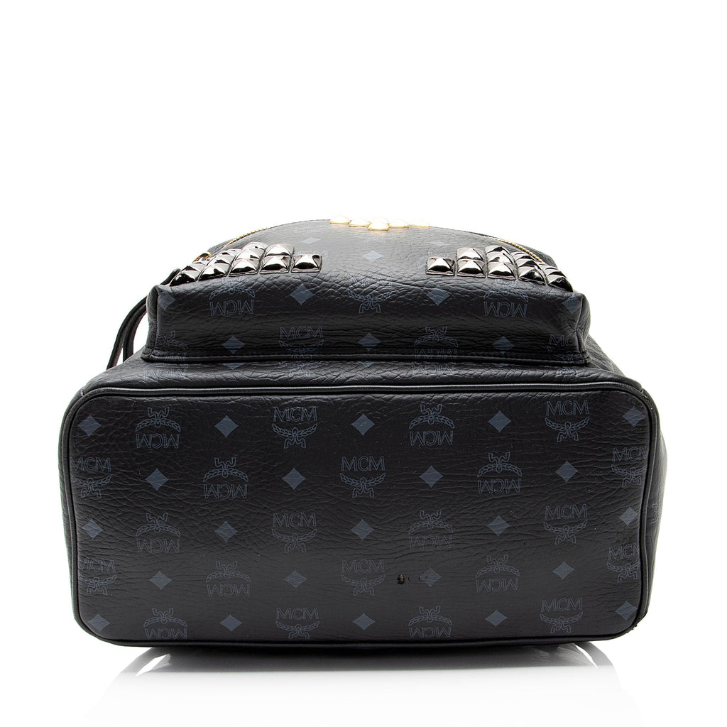 MCM Visetos Studded Stark Medium Backpack