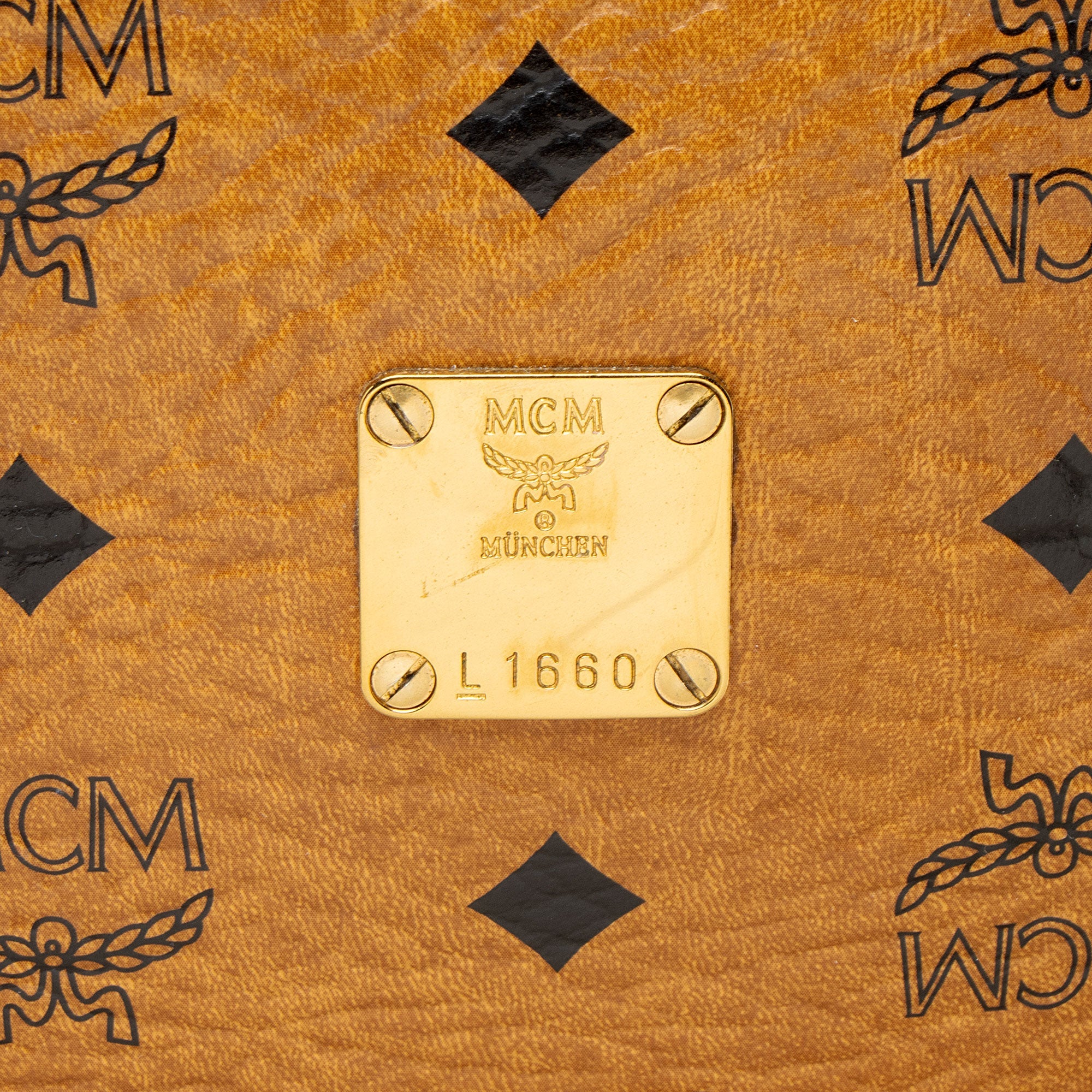MCM Visetos Zip Tote