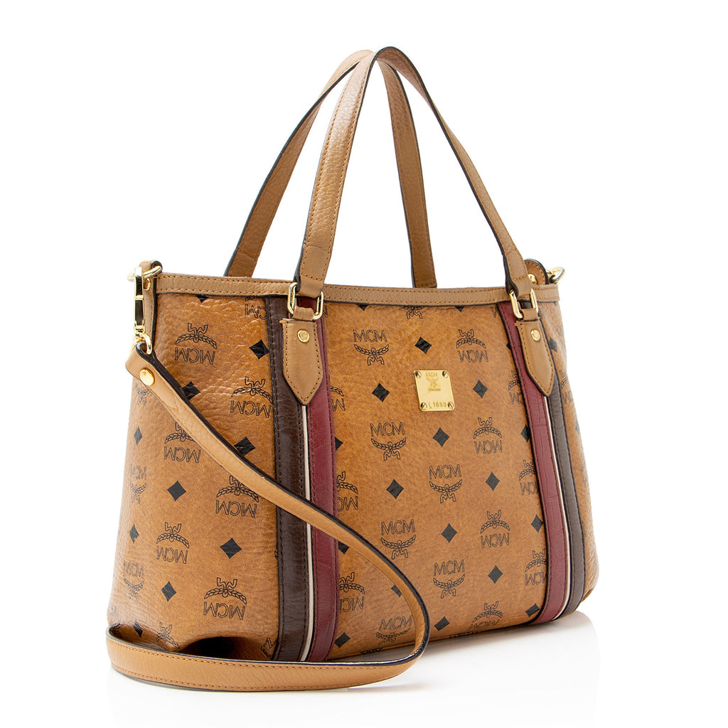 MCM Visetos Zip Tote