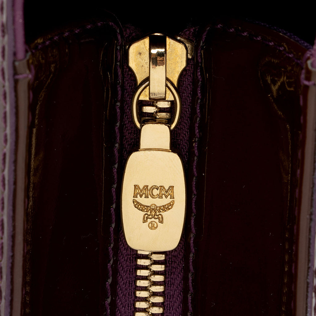 MCM Visteos Patent Leather Tote (SHF-pRkbzp)