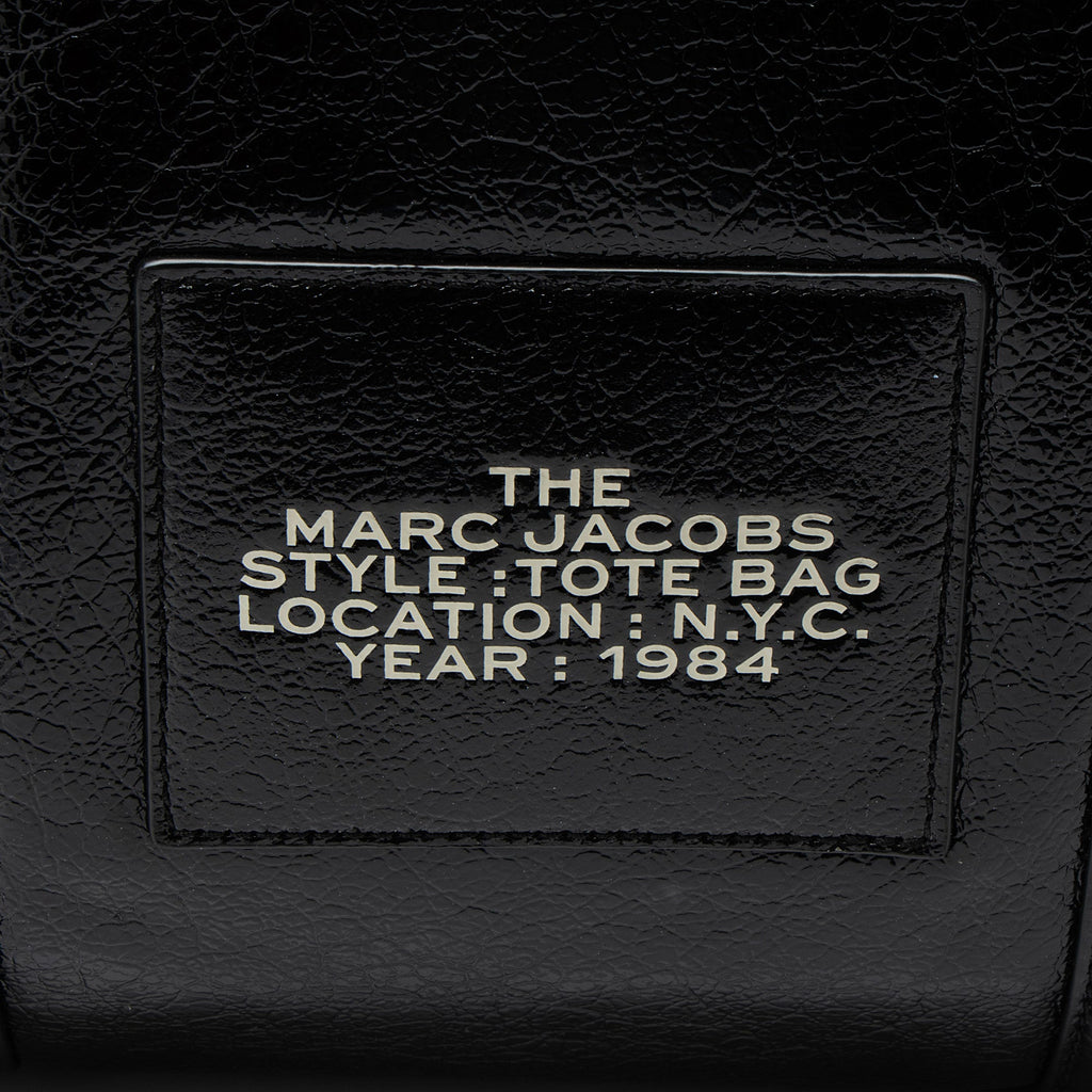 Marc Jacobs Crinkled Leather Faux Shearling The Tote Large Bag