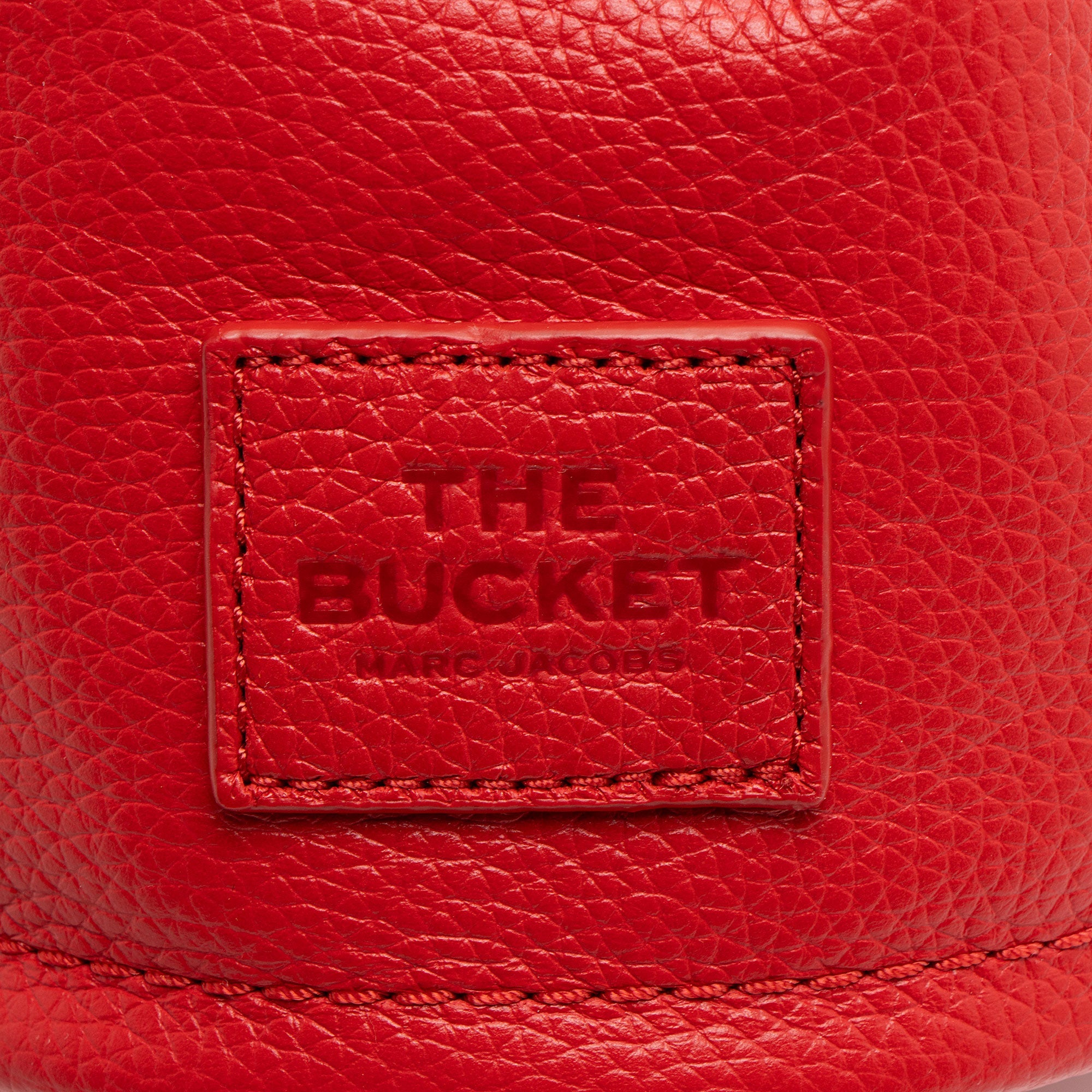 Marc Jacobs Grained Calfskin The Bucket Drawstring Mini Shoulder Bag (SHF-nNBPqo)