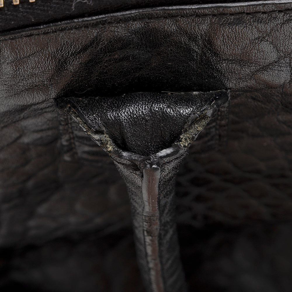 Marc Jacobs Leather Double-Zip Lock Tote