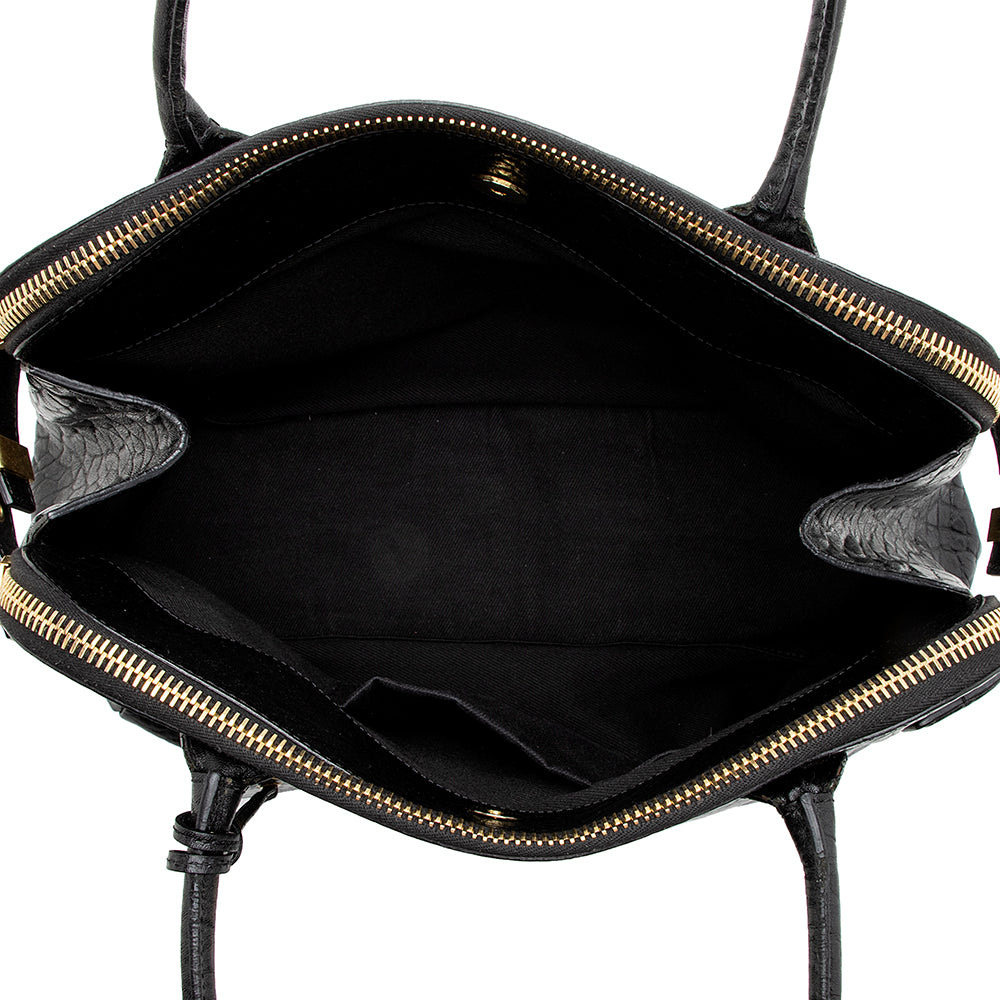 Marc Jacobs Leather Double-Zip Lock Tote