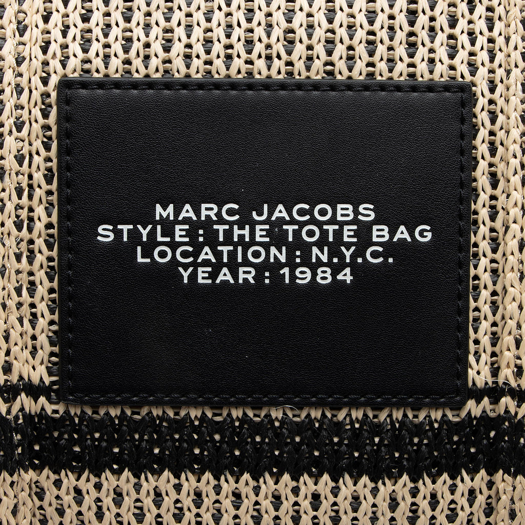 Marc Jacobs Straw Jacquard The Tote Medium Bag