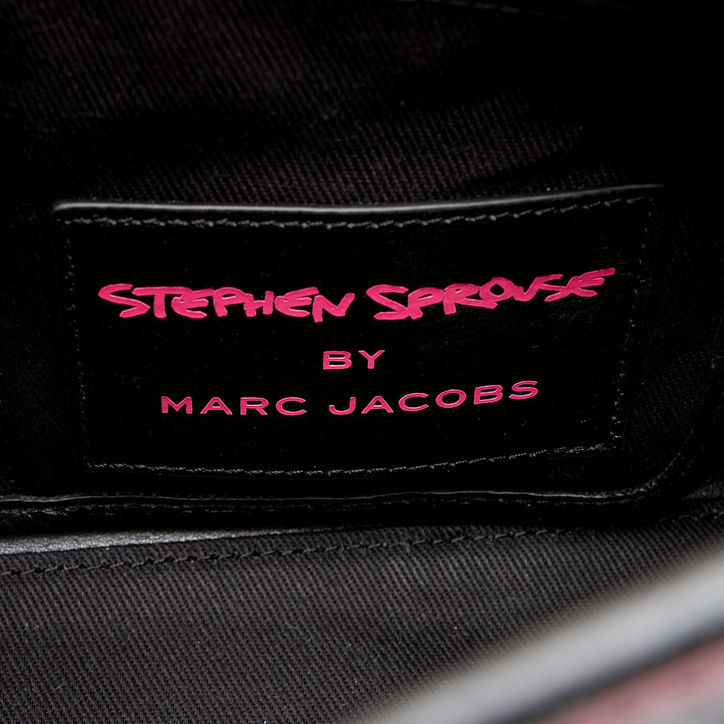 Marc Jacobs x Stephen Sprouce Leather Graffiti The Tote Medium Bag