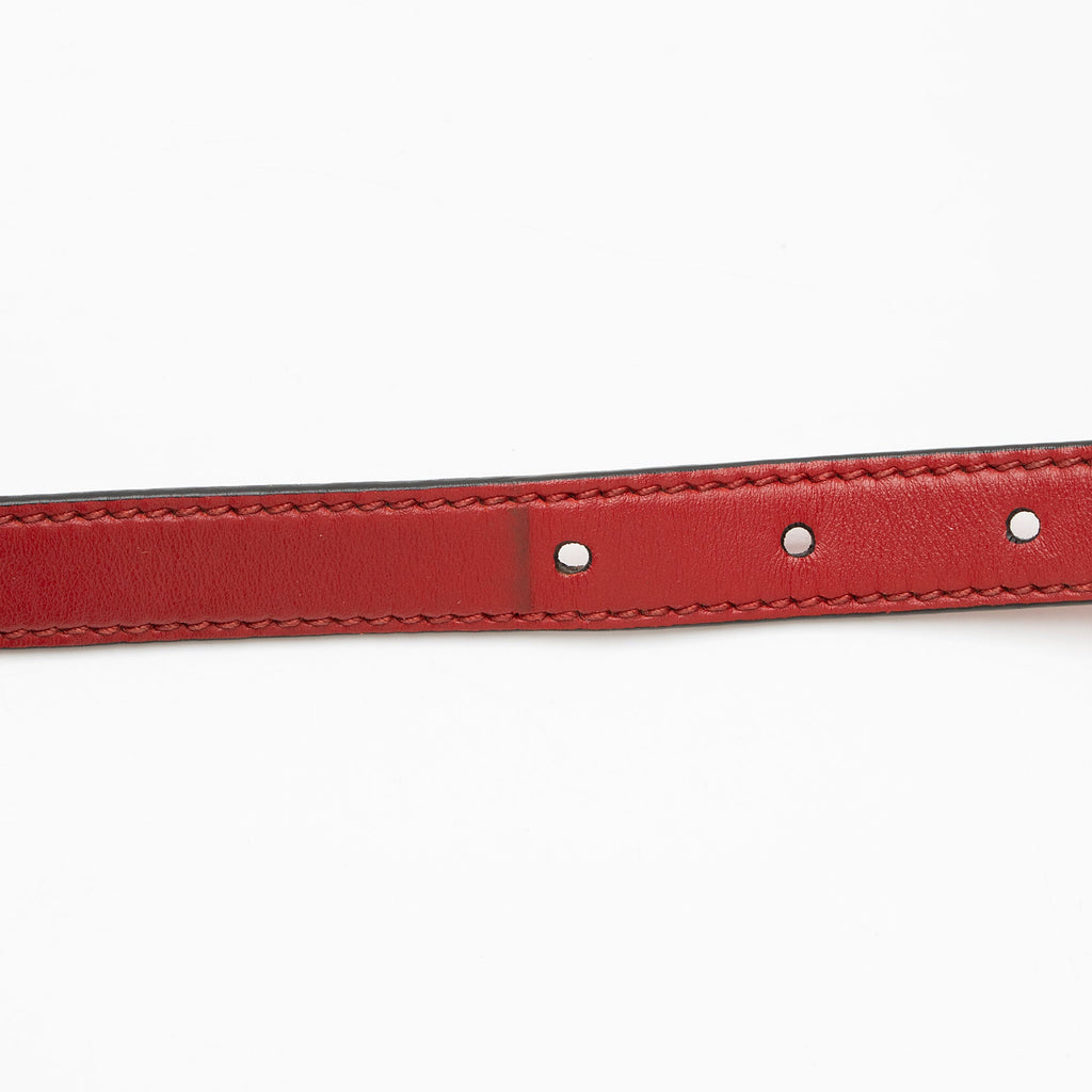 Miu Miu Goatskin Crystal Embellished Madras Shoulder Bag