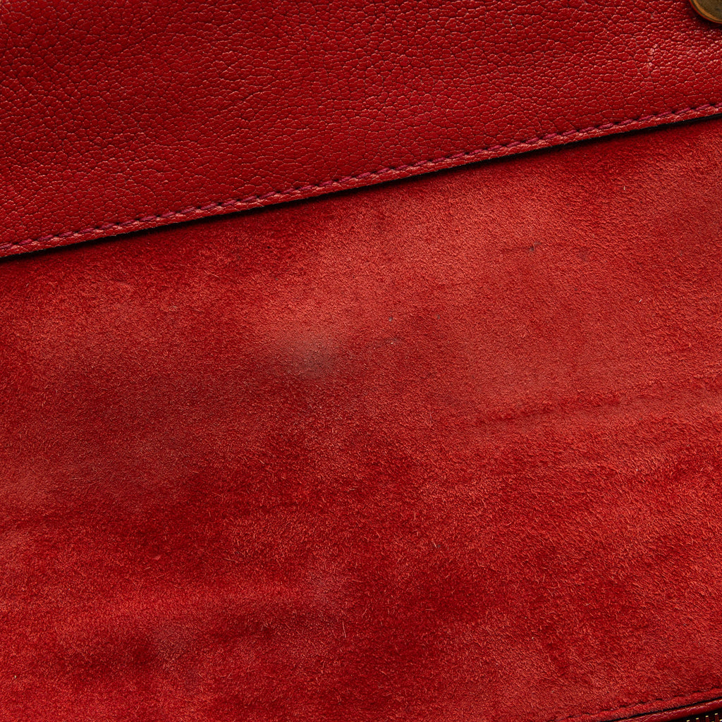 Miu Miu Goatskin Crystal Embellished Madras Shoulder Bag