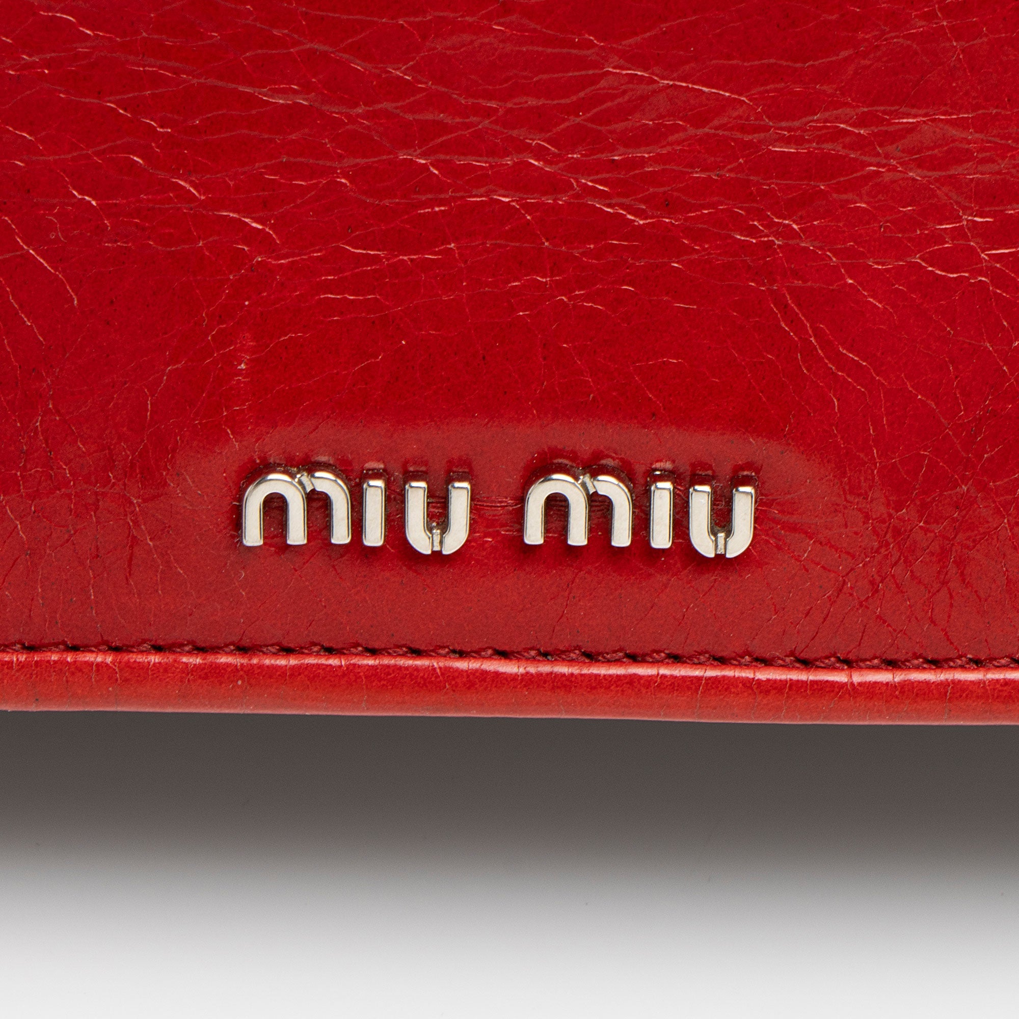 Miu Miu Patent Leather Club Chain Shoulder Bag