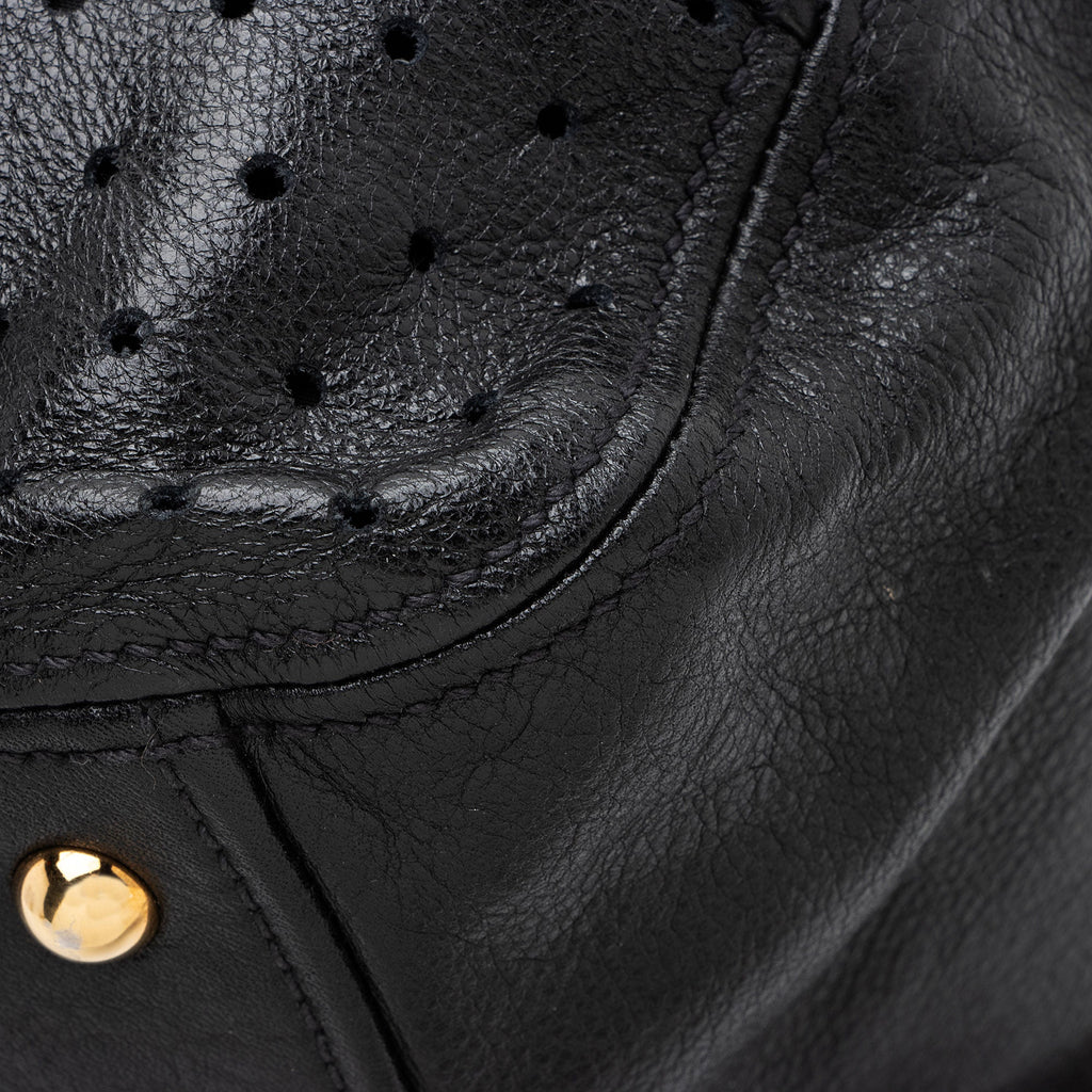 Miu Miu Perforated Leather Large Bowler Satchel
