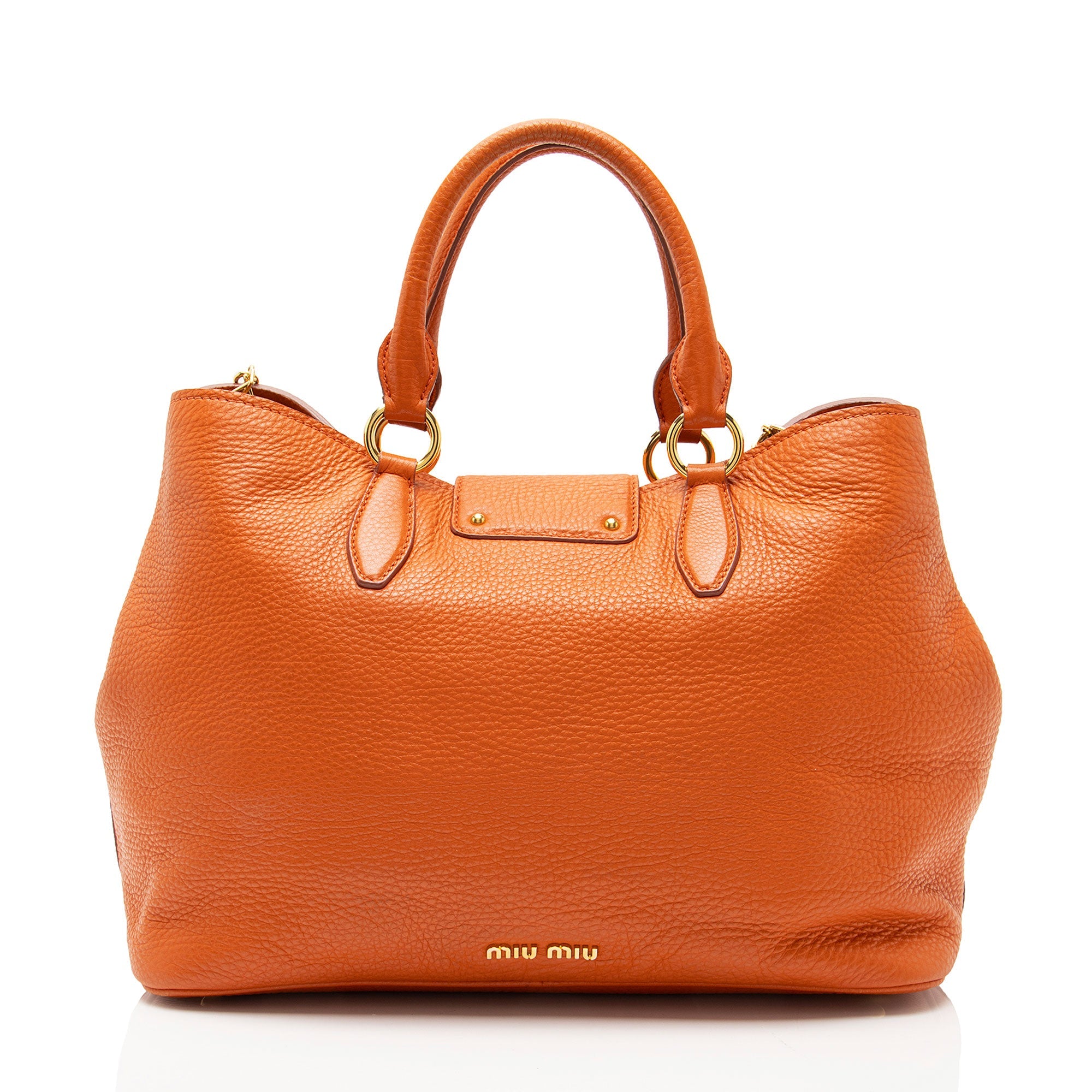 Miu Miu Vitello Caribu Convertible Tote