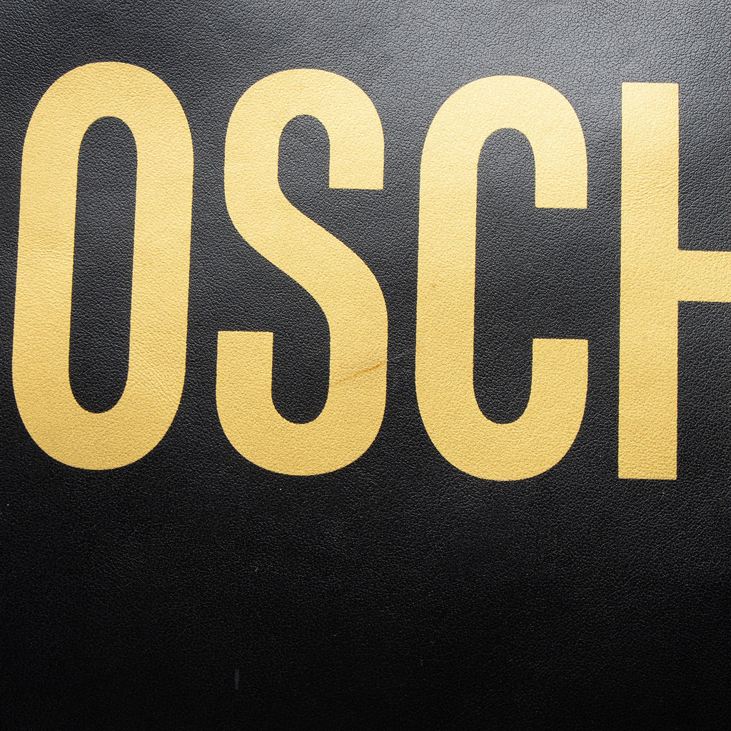 Moschino Leather Logo Shopper Tote
