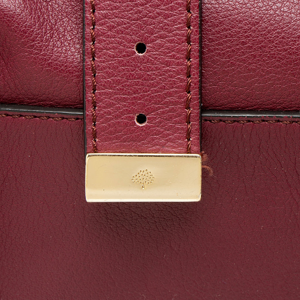 Mulberry Polished Buffalo Braided Alexa Small Crossbody