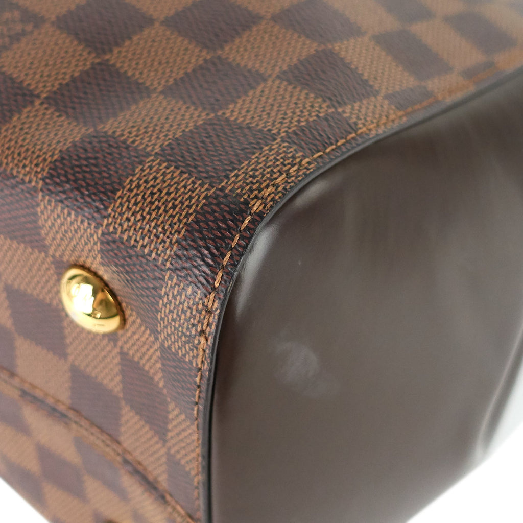Louis Vuitto Rivoli MM Damier Ebene Canvas Tote Bag