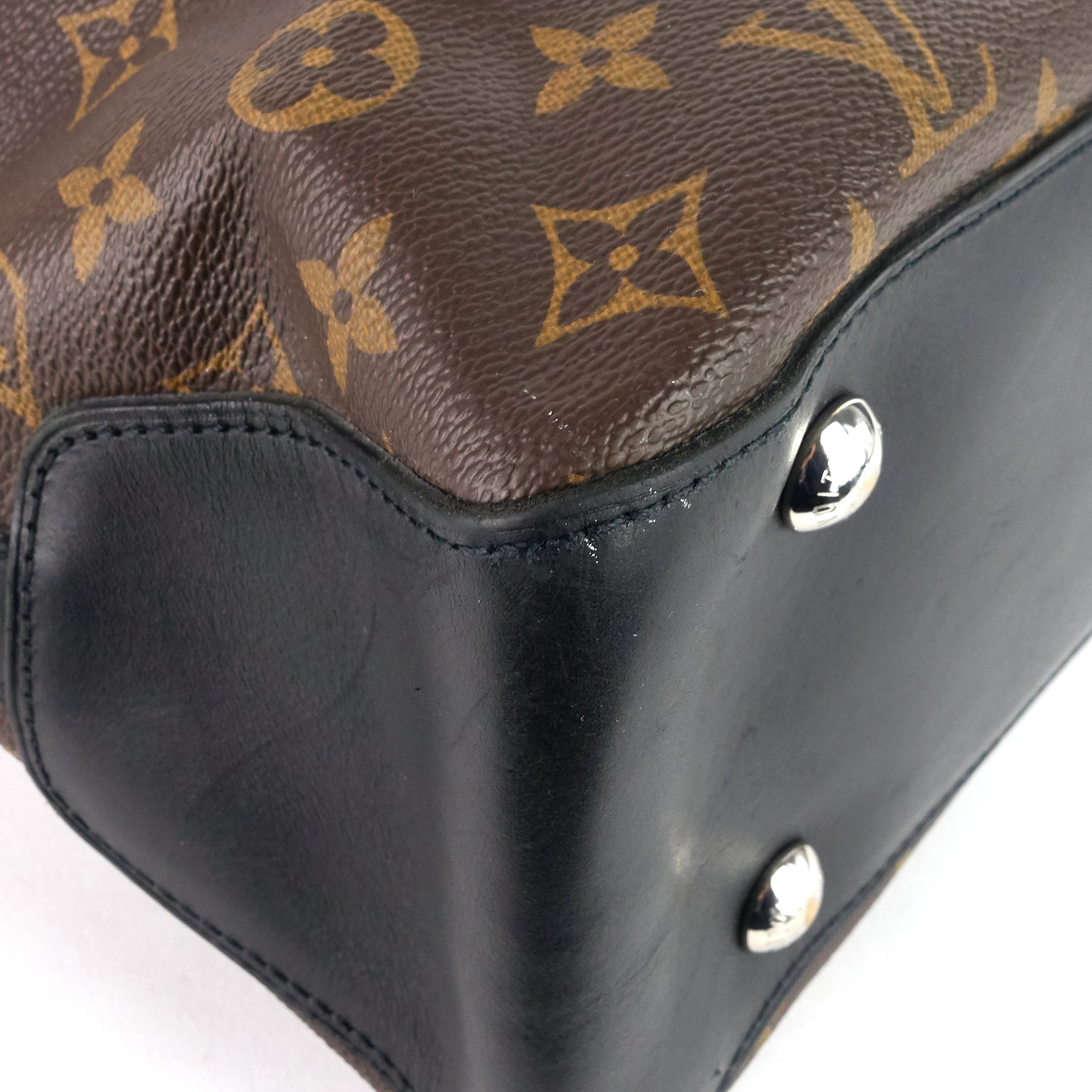 Louis Vuitto Davis Monogram Macassar Canvas Tote Bag