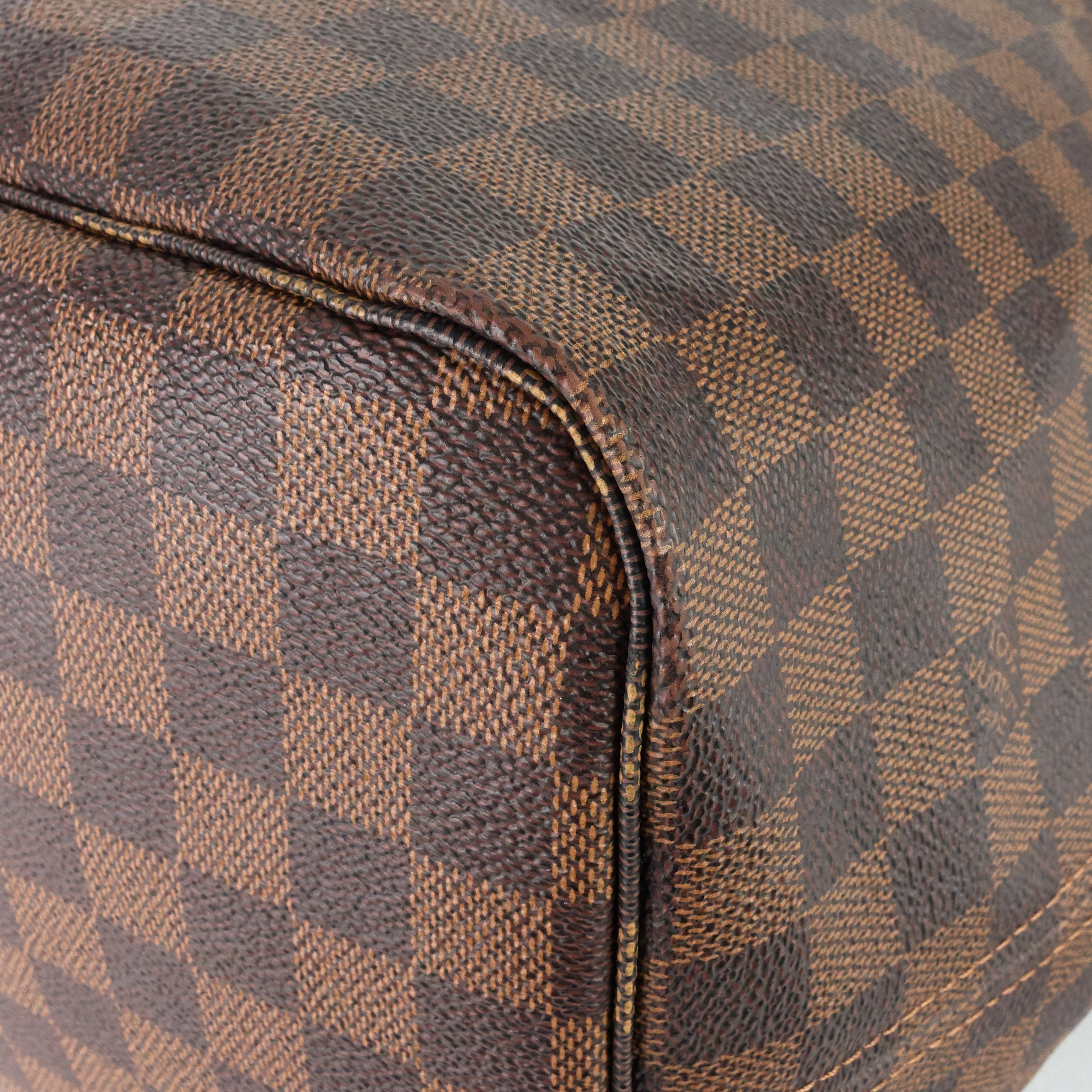 Louis Vuitto Neverfull GM with Pouch Damier Ebene Tote Bag