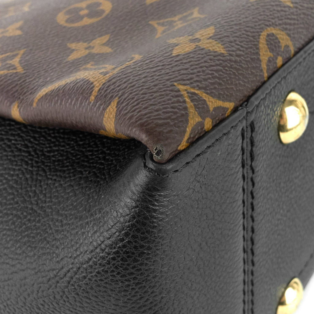 Louis Vuitto Surène MM Monogram Canvas and Calfskin Leather Tote Bag